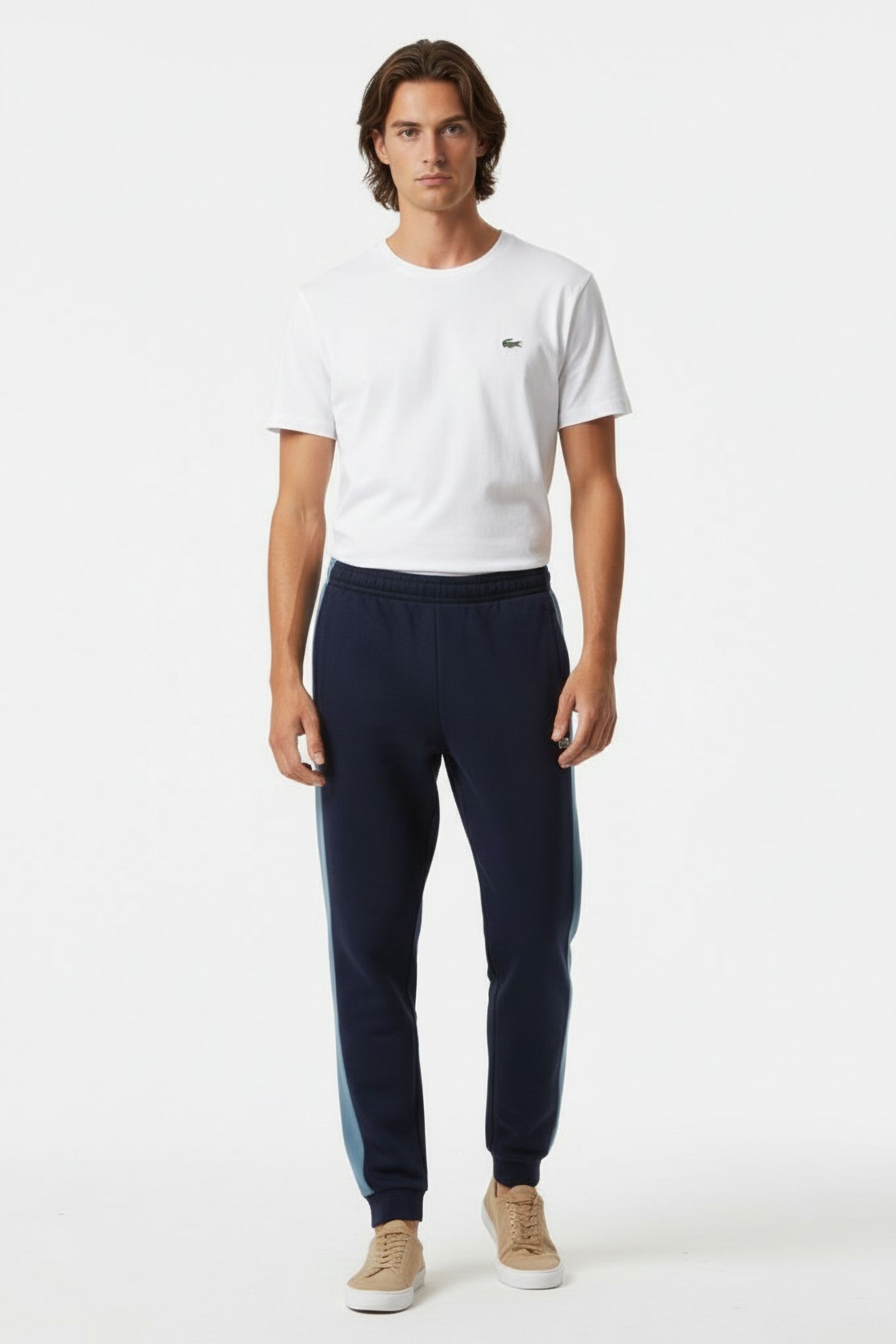 TRACKSUIT TROUSERS NAVY BLUE/LIMESTONE-RILL 1