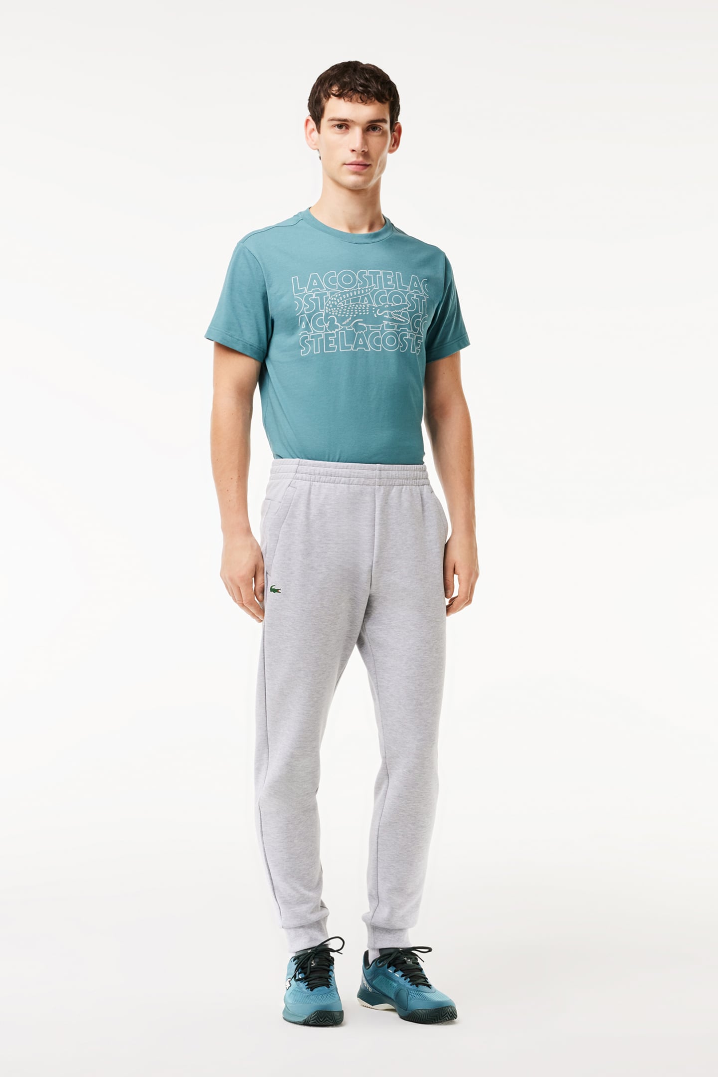 TRACKSUIT TROUSERS SILVER CHINE/ELEPHANT GREY 4