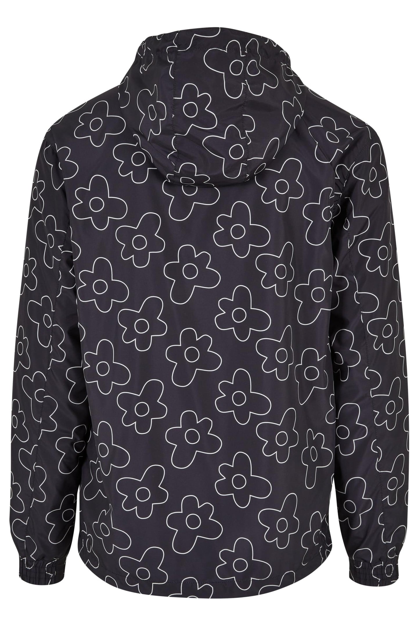 FLOWER AOP PULL OVER JACKET BLACKFLOWER 2