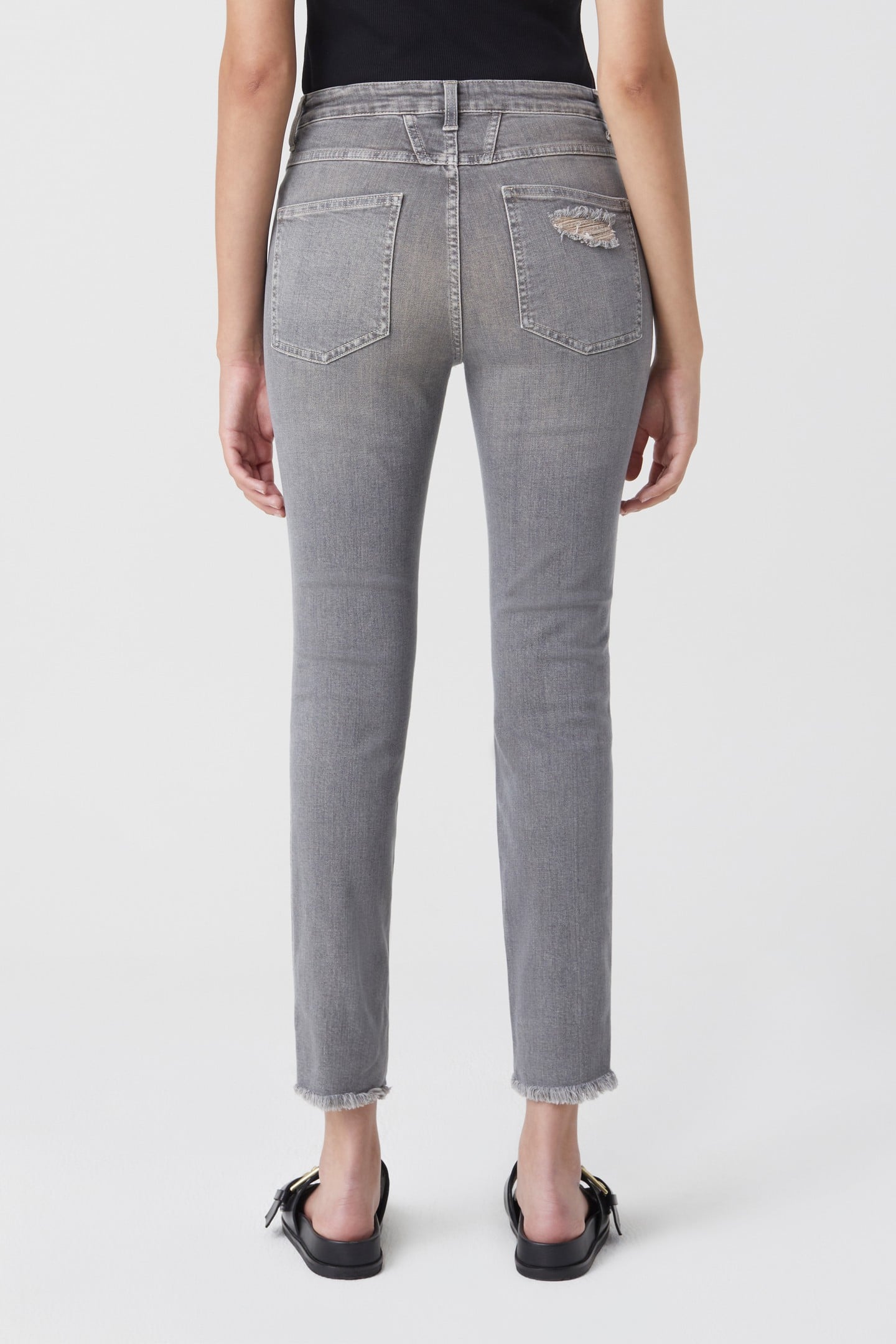SKINNY PUSHER JEANS MID GREY 5