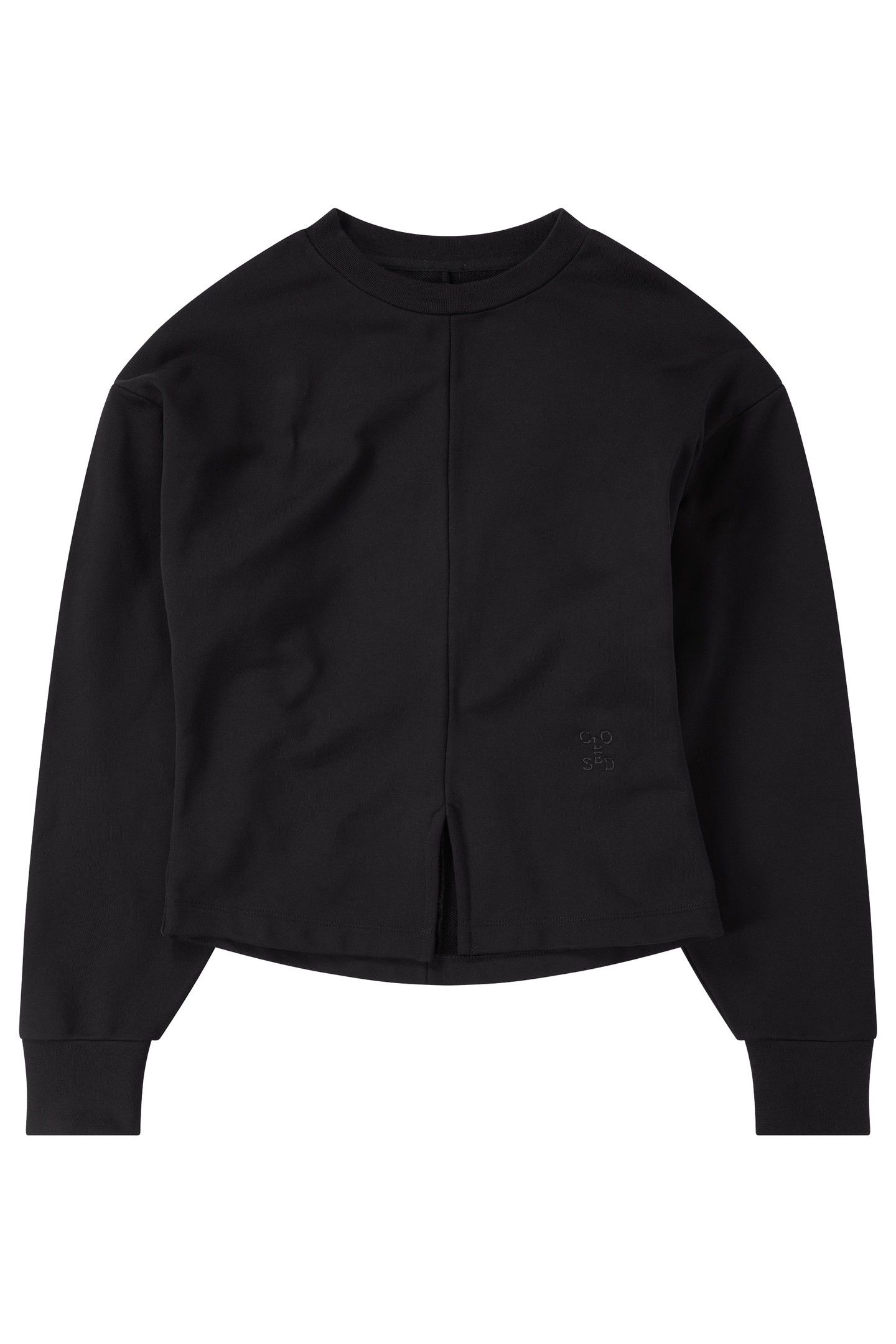 CREW NECK LONG SLEEVE T-SHIRTS BLACK 4