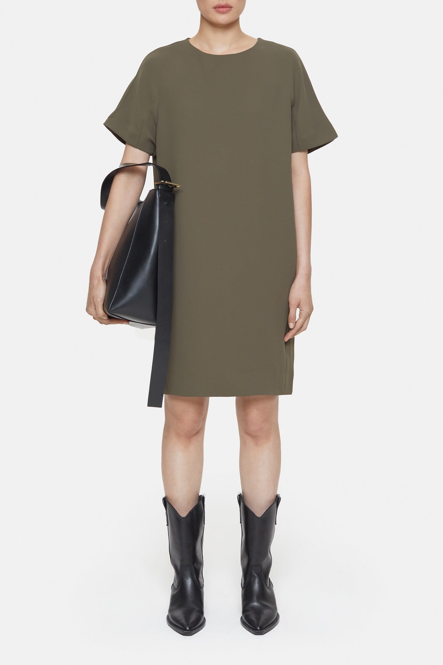 SHIFT DRESS ARMY GREEN 1