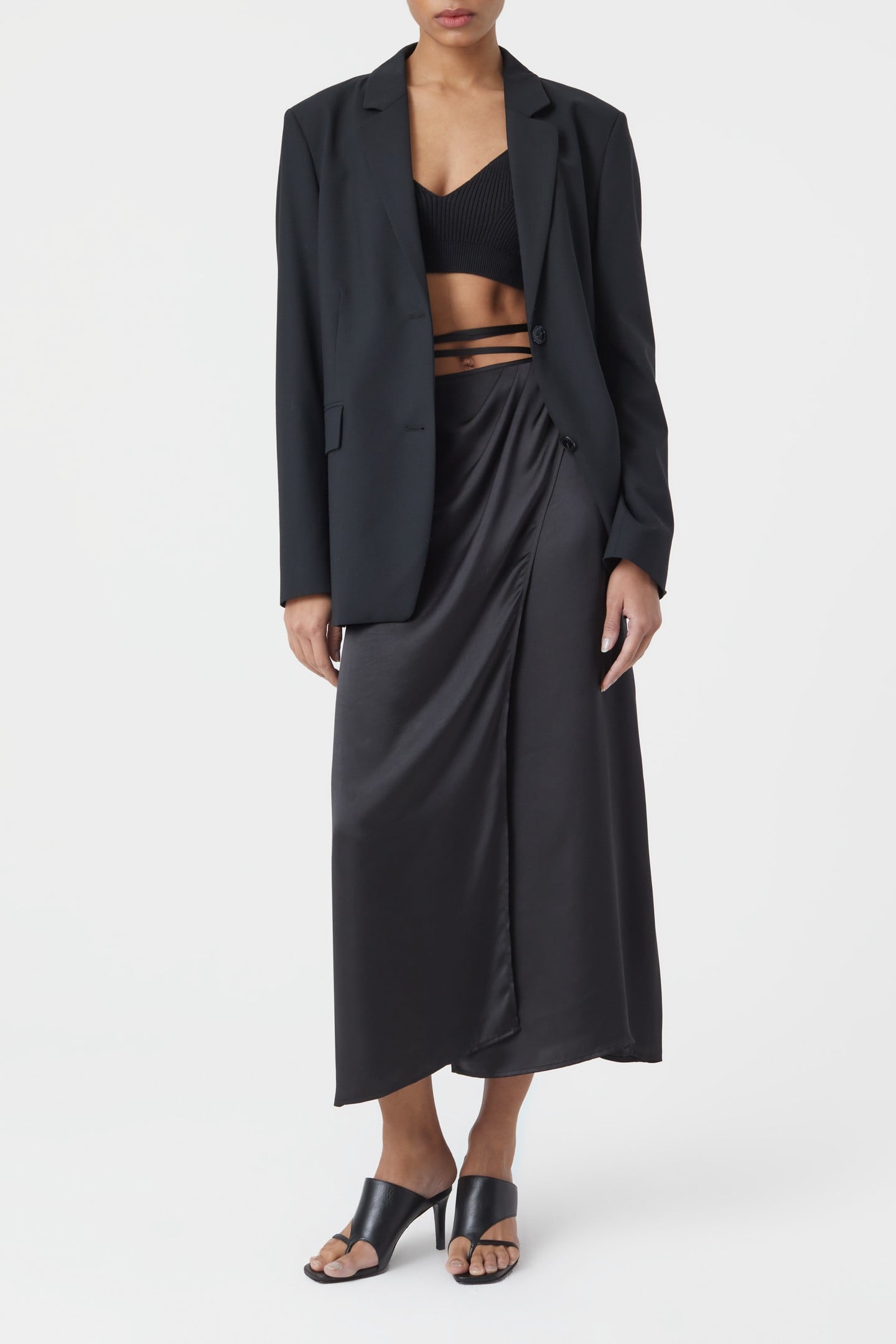 WRAP SKIRT BLACK 2