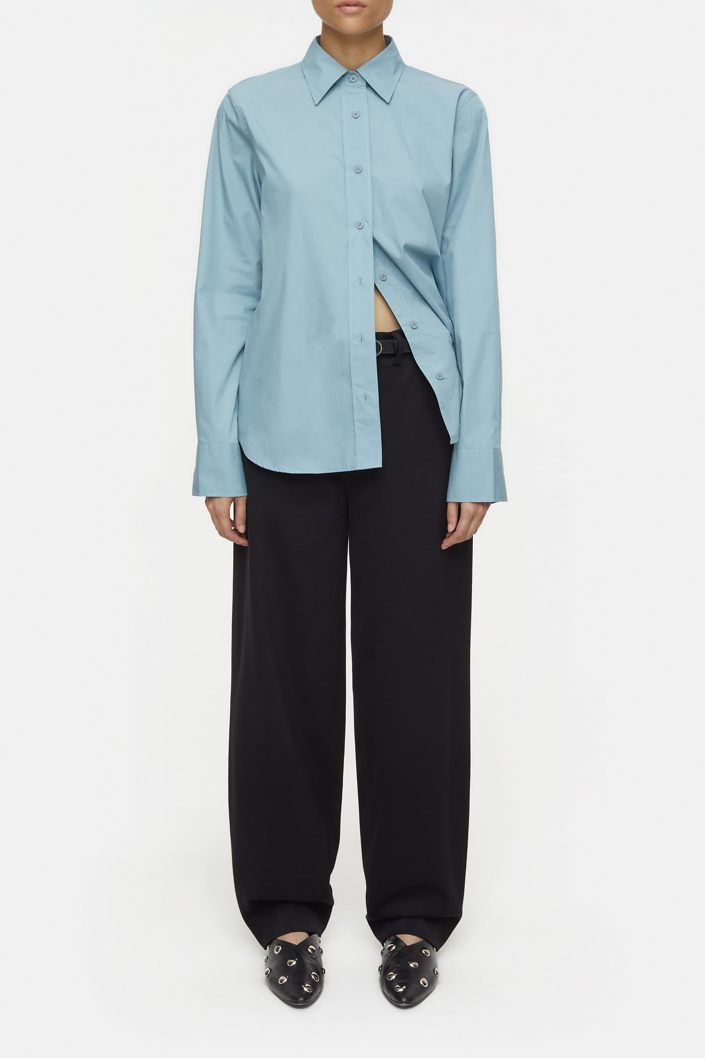 STRAIGHT FITTED SHIRT & BLOUSES BLUE WATER 2