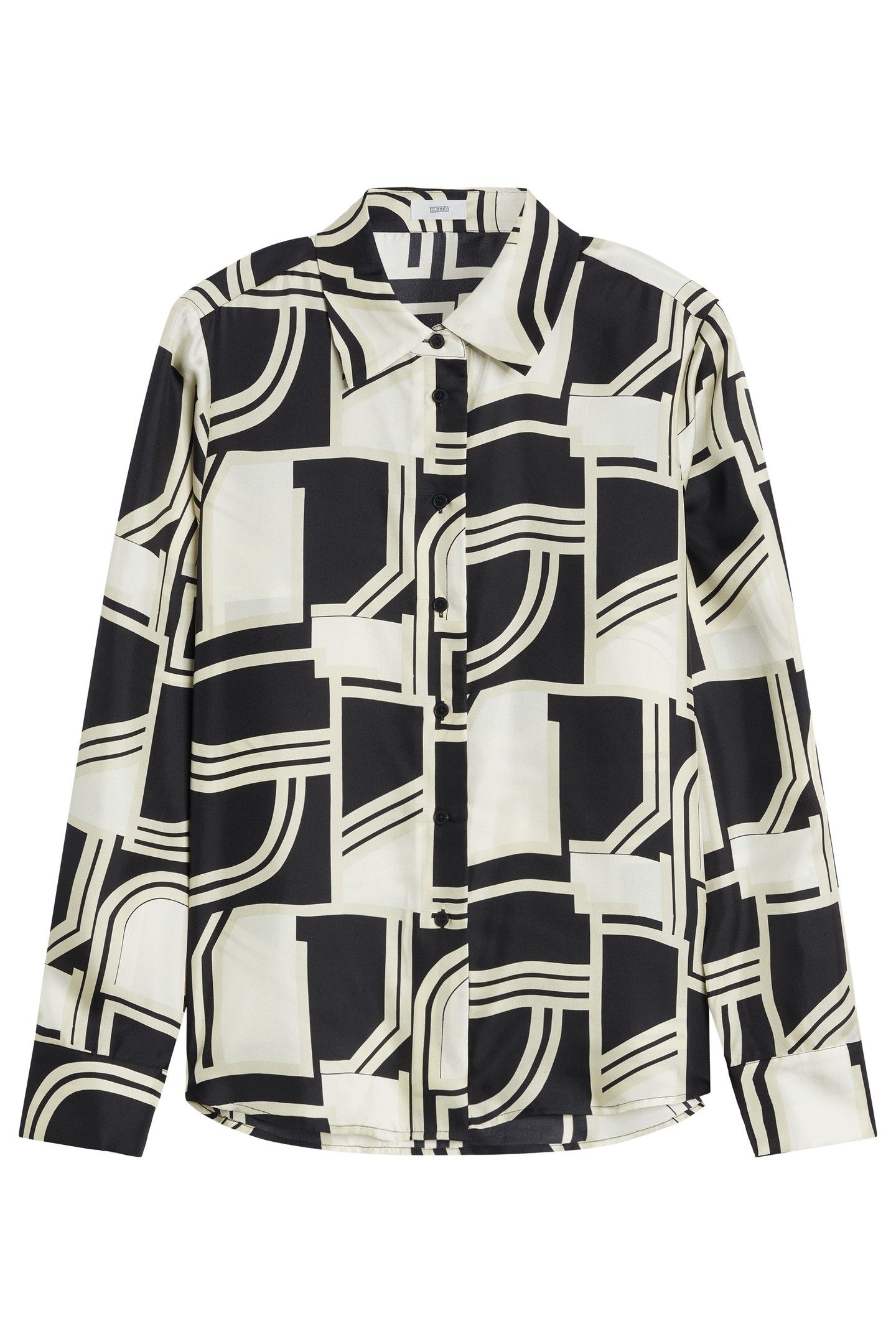 STRAIGHT FITTED SHIRT & BLOUSES BLACK 4