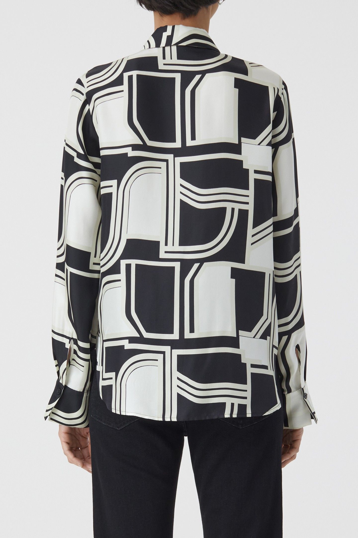STRAIGHT FITTED SHIRT & BLOUSES BLACK 3