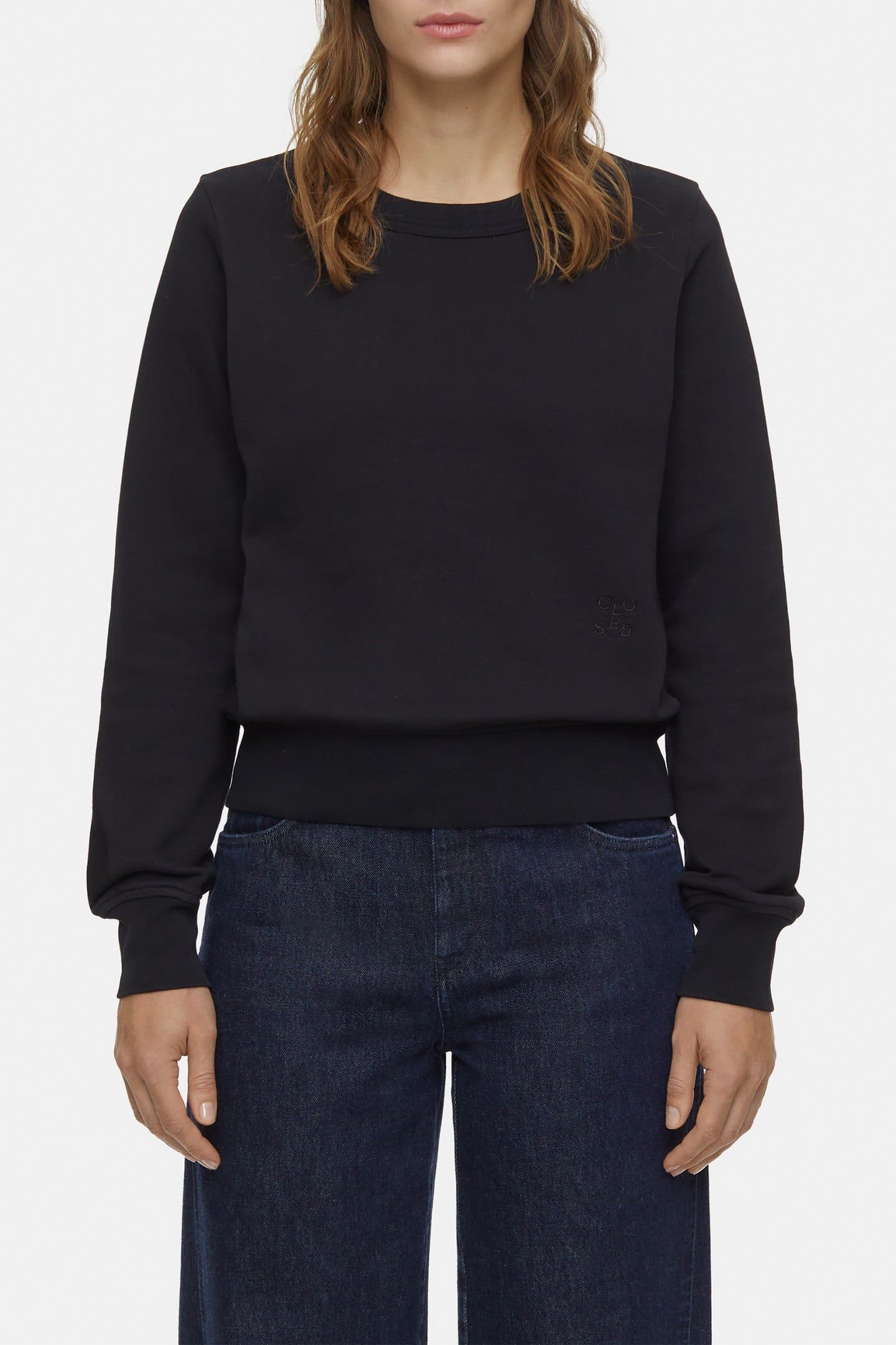 FITTED CREWNECK T-SHIRTS BLACK 1