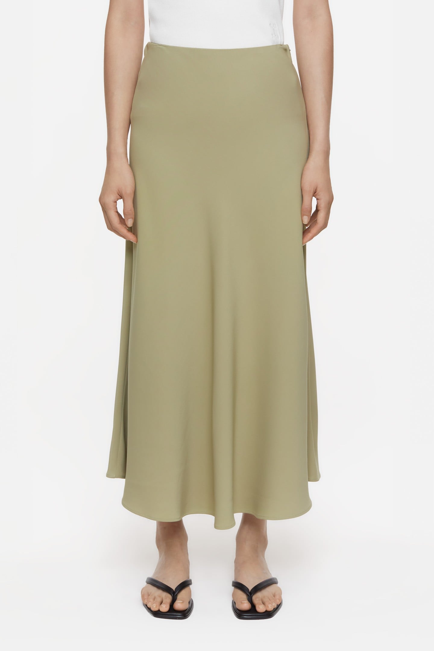 A SHAPE SKIRT SAGE TEA 2