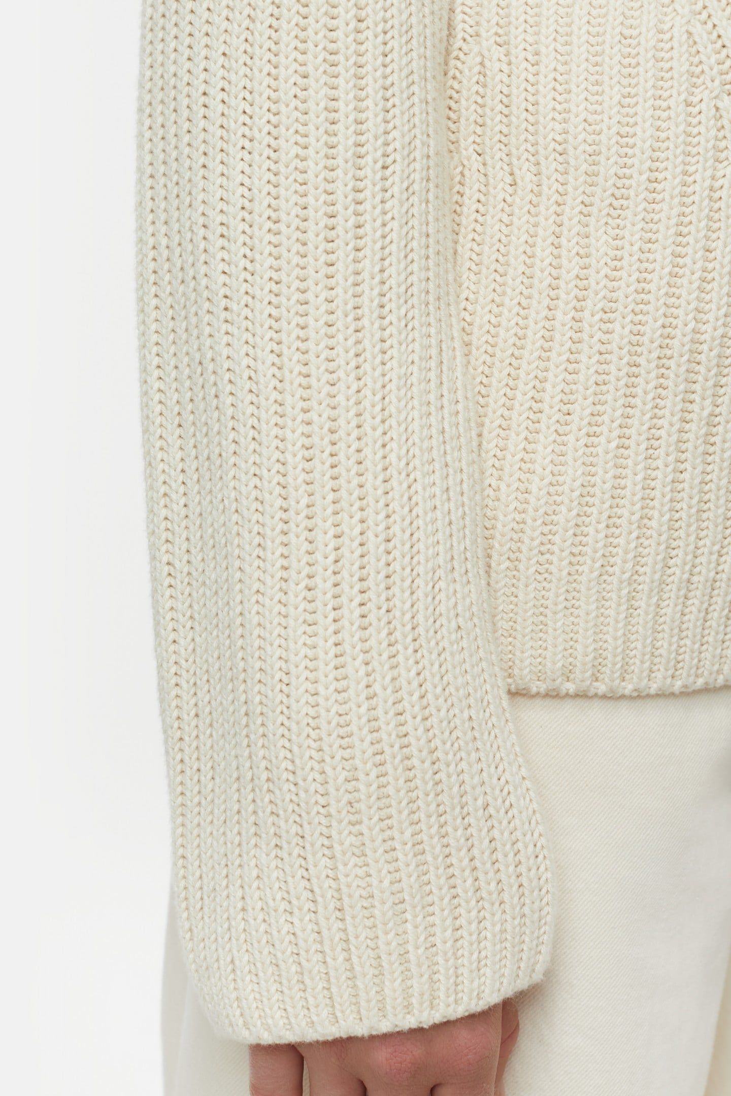 V CARDIGAN LONG SLEEVE KNITS IVORY 5
