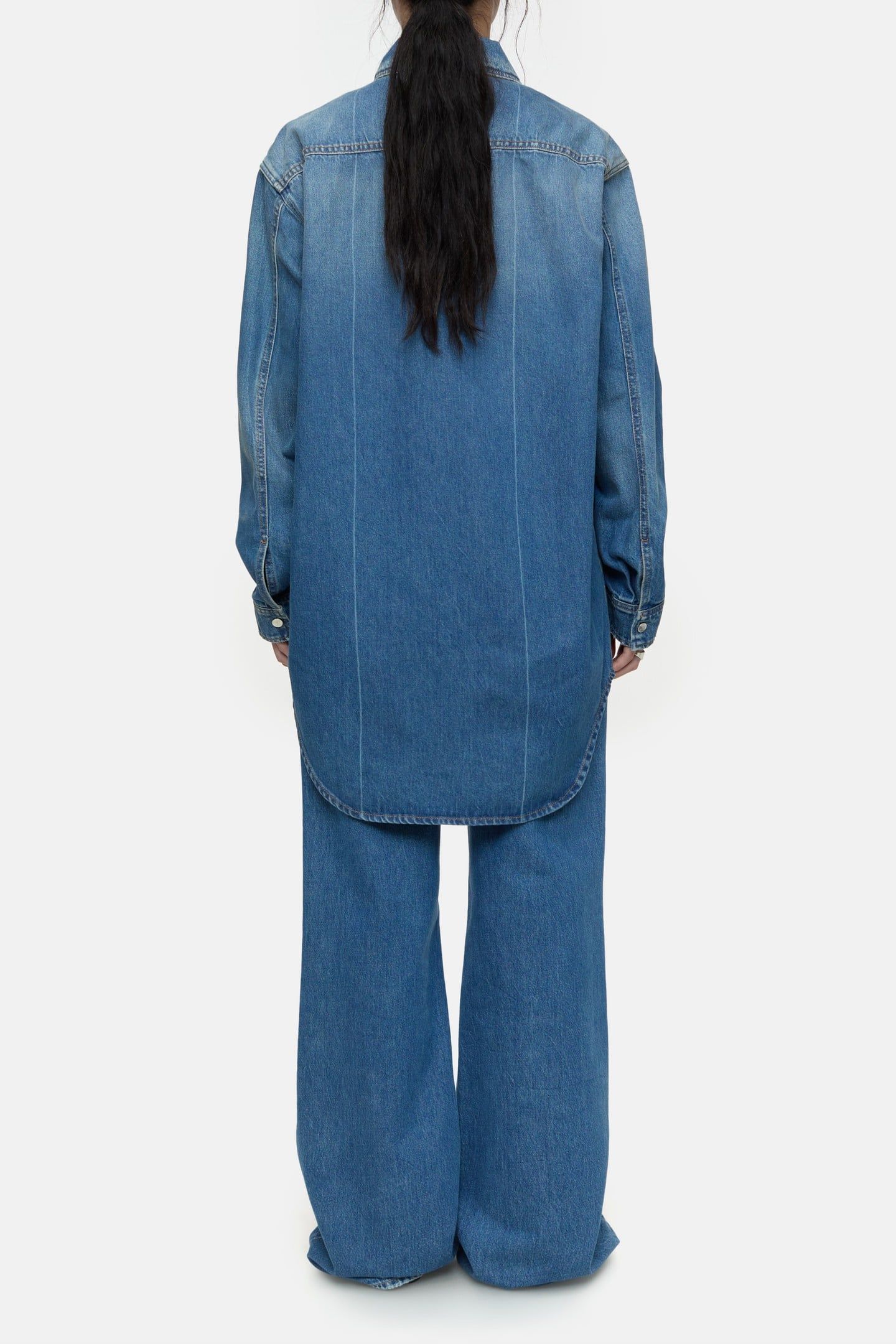 DENIM OVERSHIRT MID BLUE 3