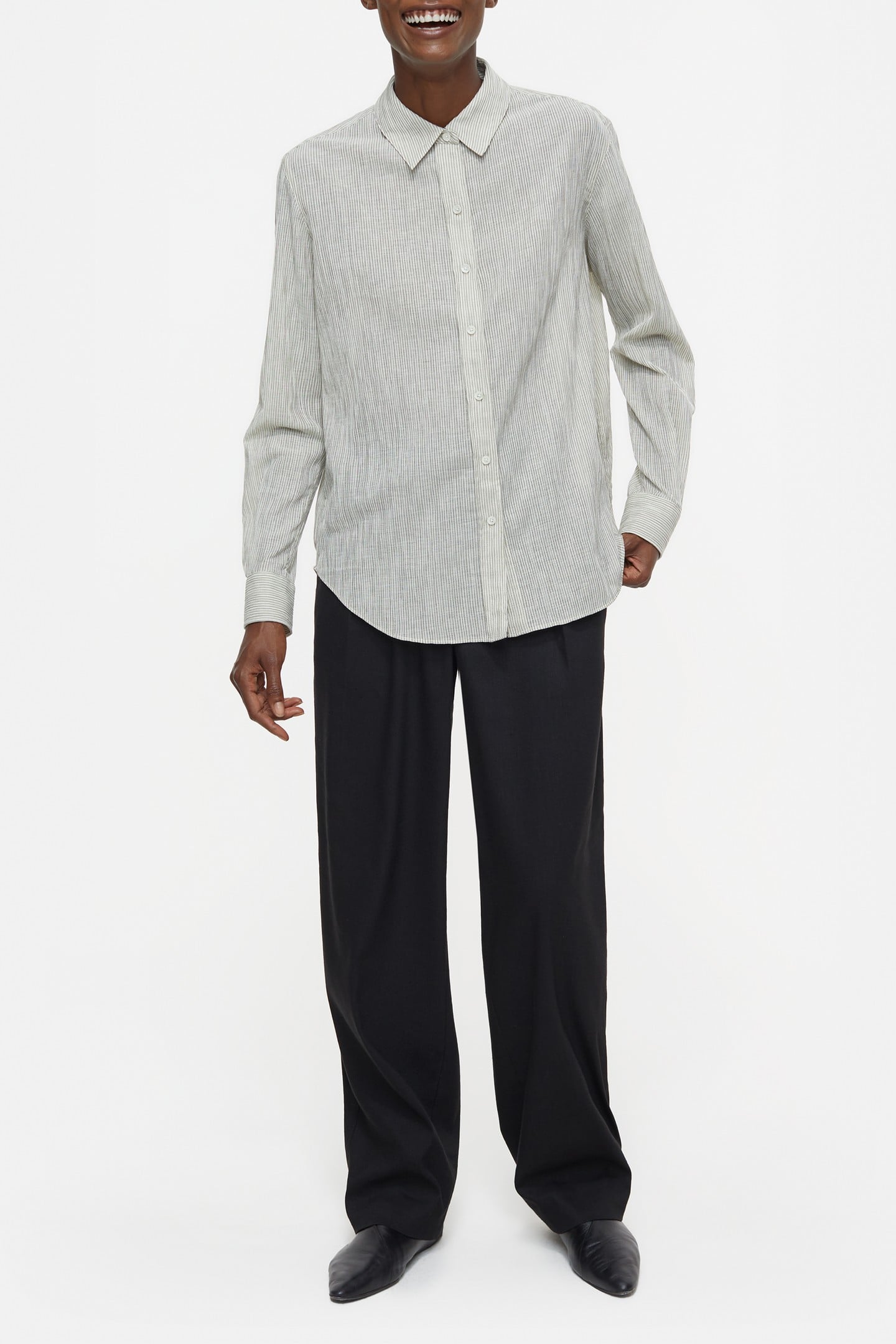 LONG SLEEVE SHIRT & BLOUSES IVORY 1
