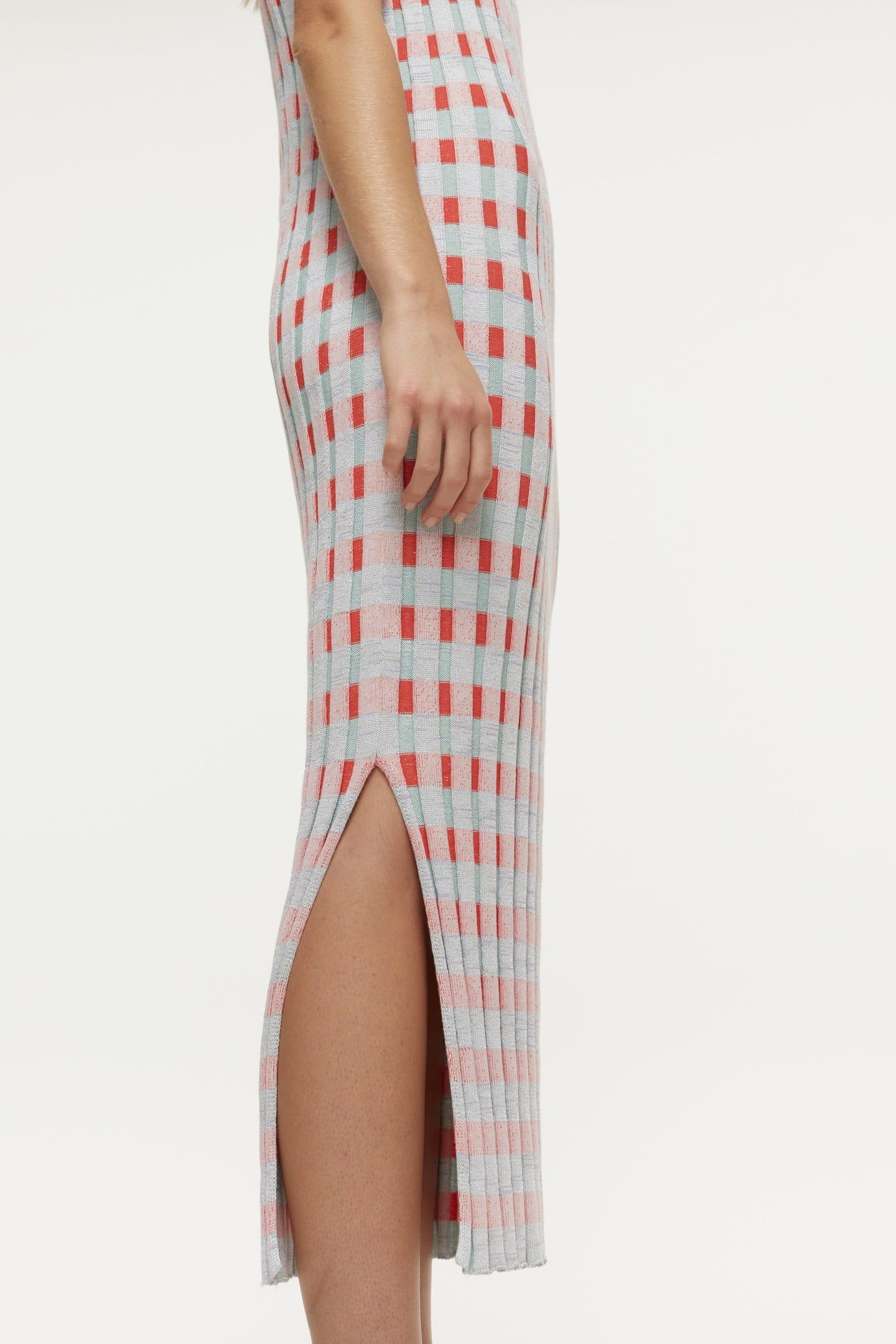 SLEEVELESS RIB DRESS MULTI COLOUR 6