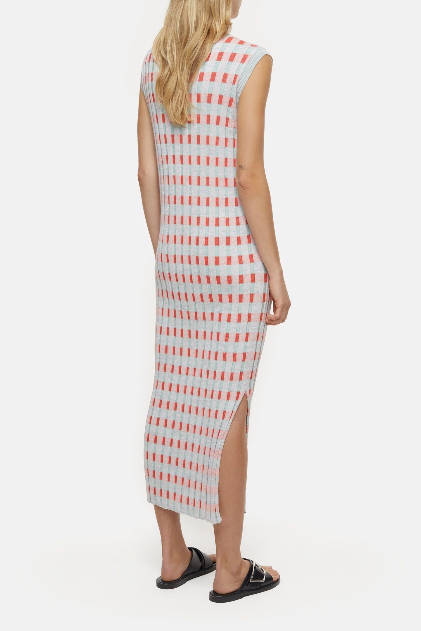 SLEEVELESS RIB DRESS MULTI COLOUR 3