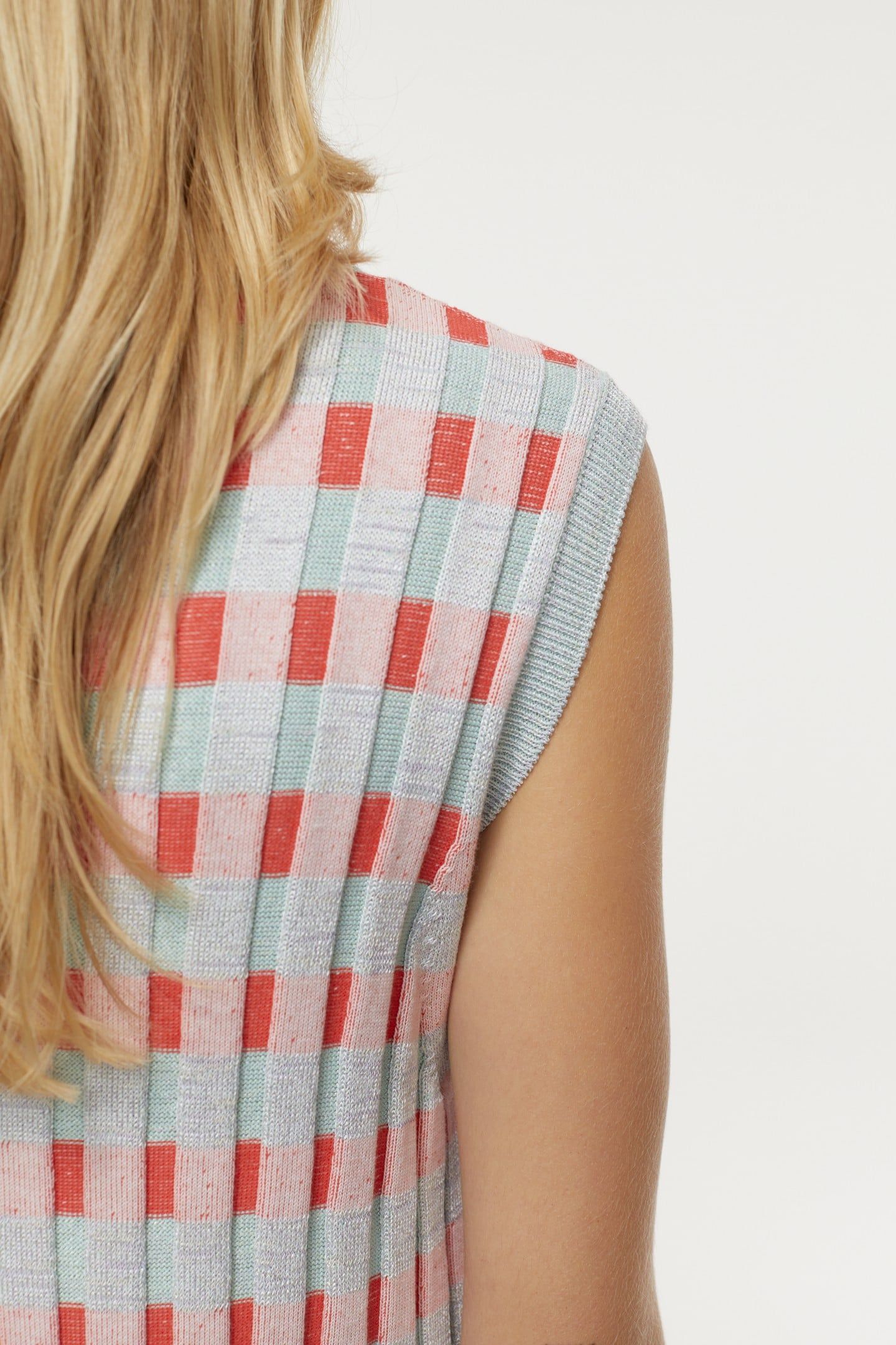 SLEEVELESS RIB DRESS MULTI COLOUR 7