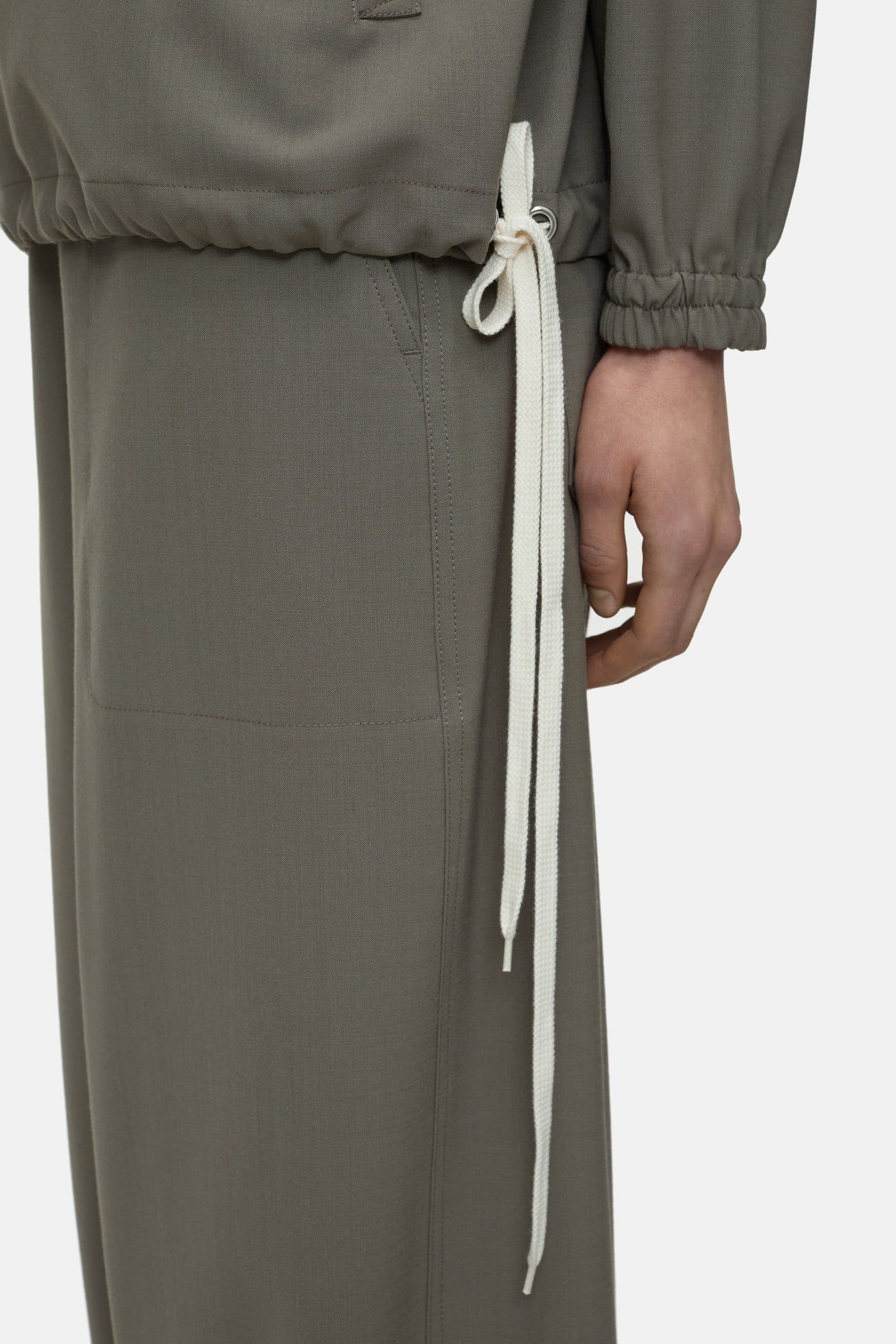 WOVEN HOODIE SHIRTS & BLOUSES HERITAGE GREY 5