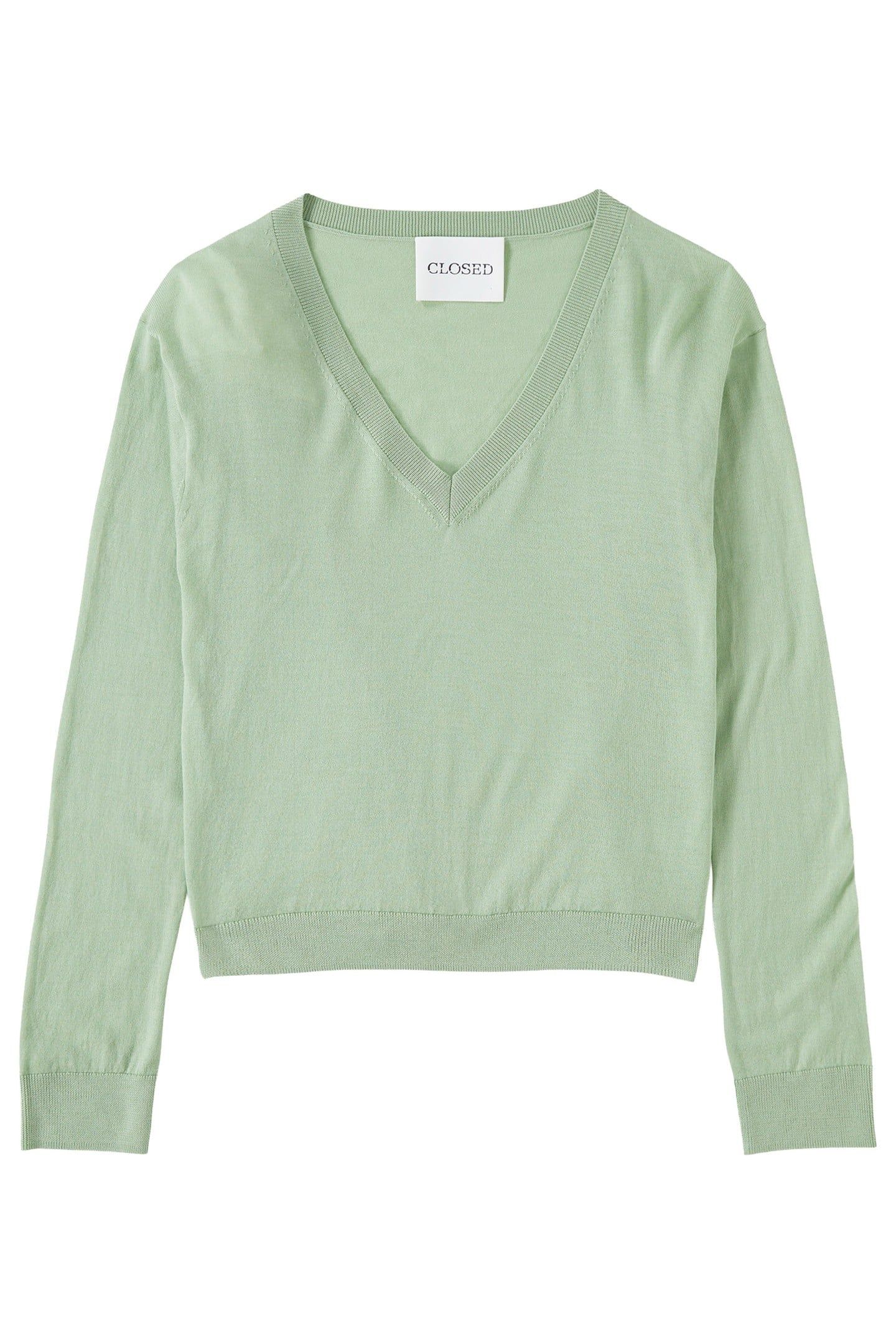 V NECK BOXY KNITS GIADA GREEN 4