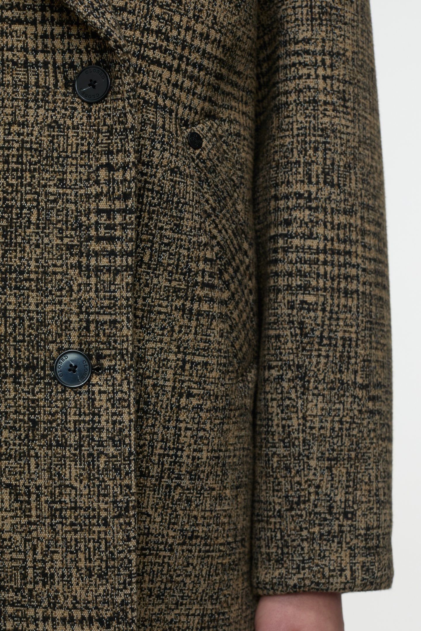 DOUBLE BREASTED COAT JACKET BISCOTTI BROWN 6