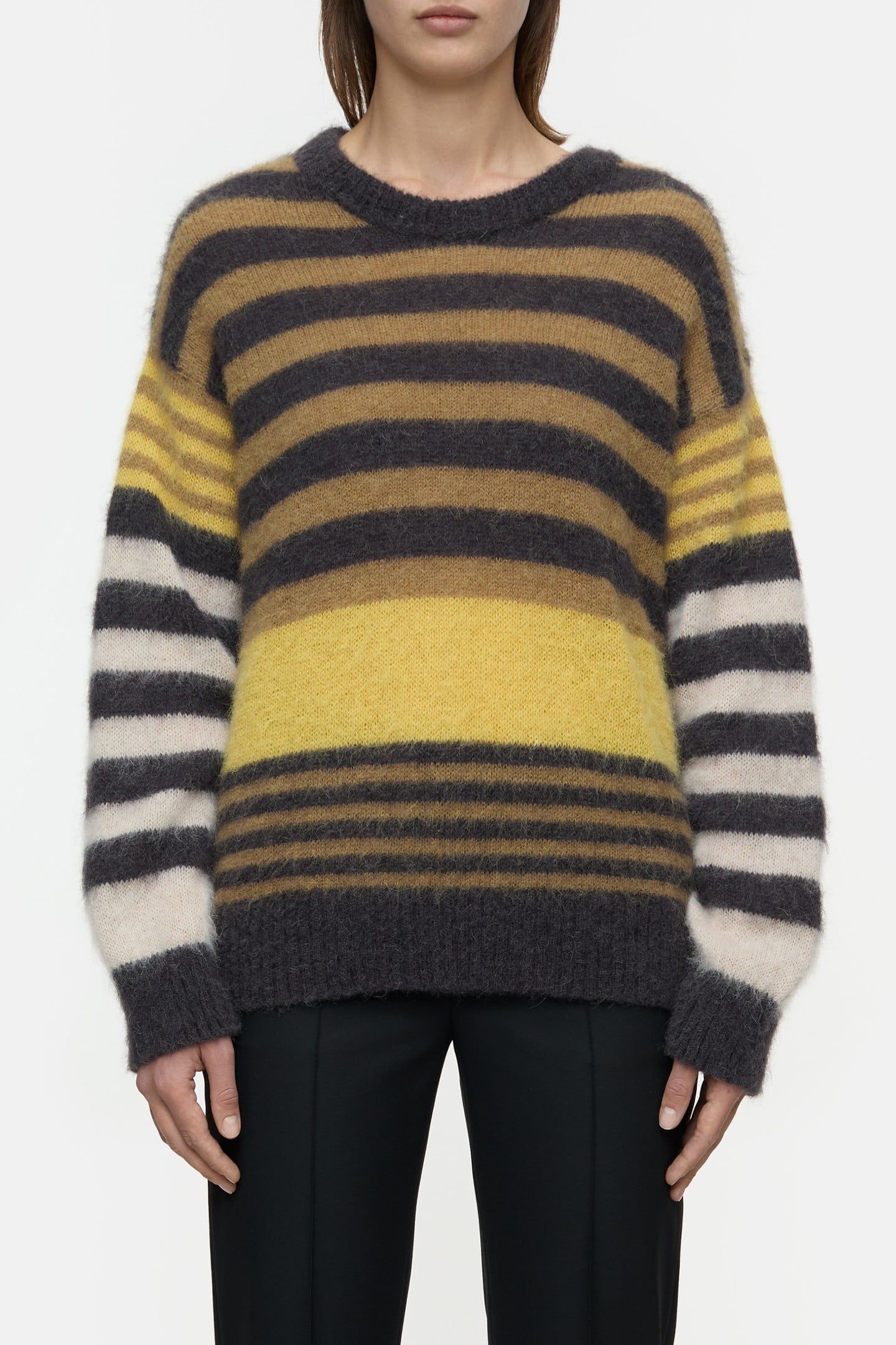 STRIPED CREWNECK KNITS MULTI COLOUR 1