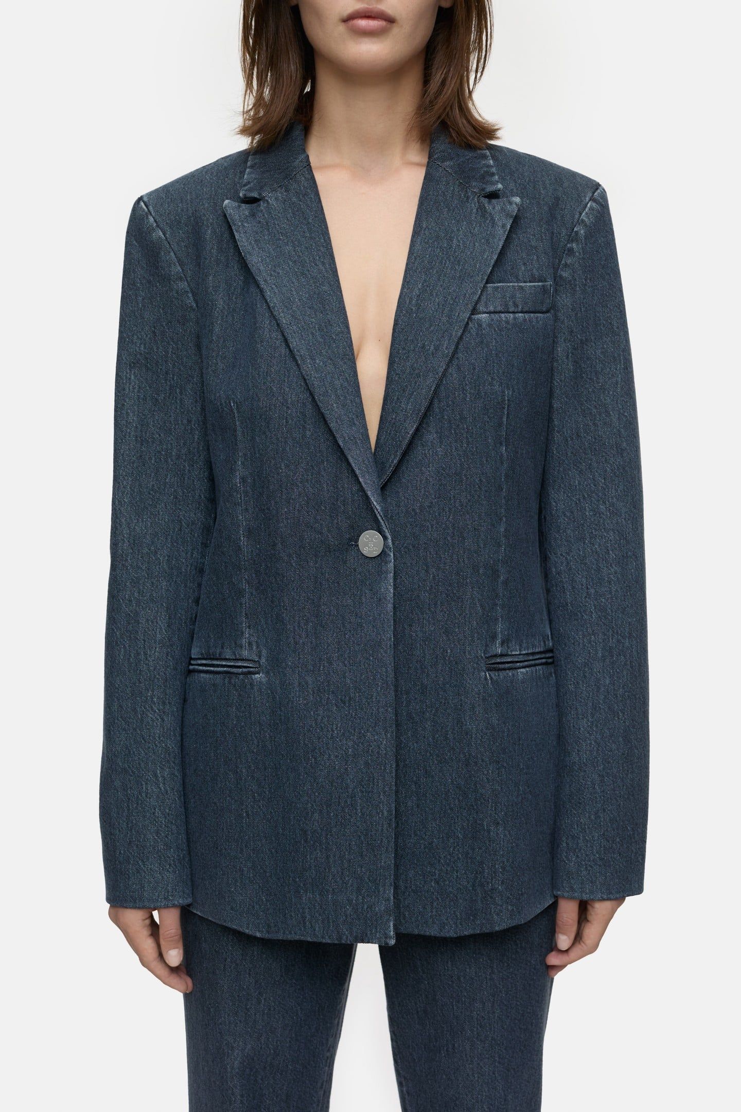 SLIM BLAZER DARK BLUE 1