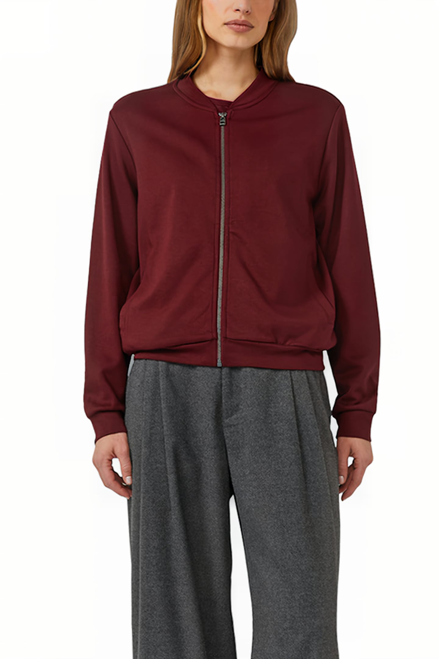 SWEATSHIRTS BURGUNDY 1