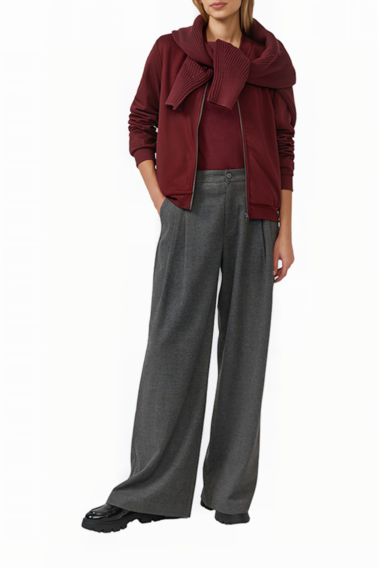 SWEATSHIRTS BURGUNDY 2