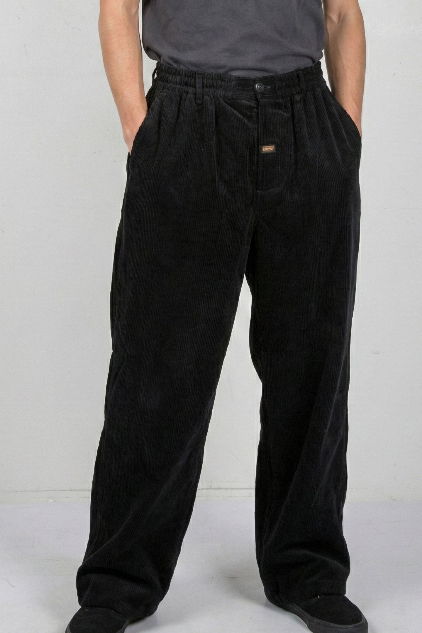 MARTINE ROSE – EXTREME WIDE LEG TAILORED TROUSER BLACK 1