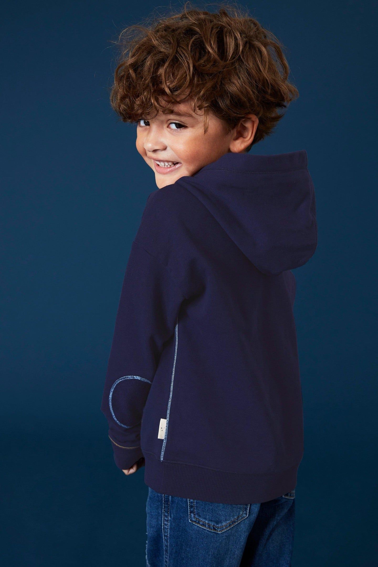 ASHER OVERHEAD SWEAT DARK NAVY 1