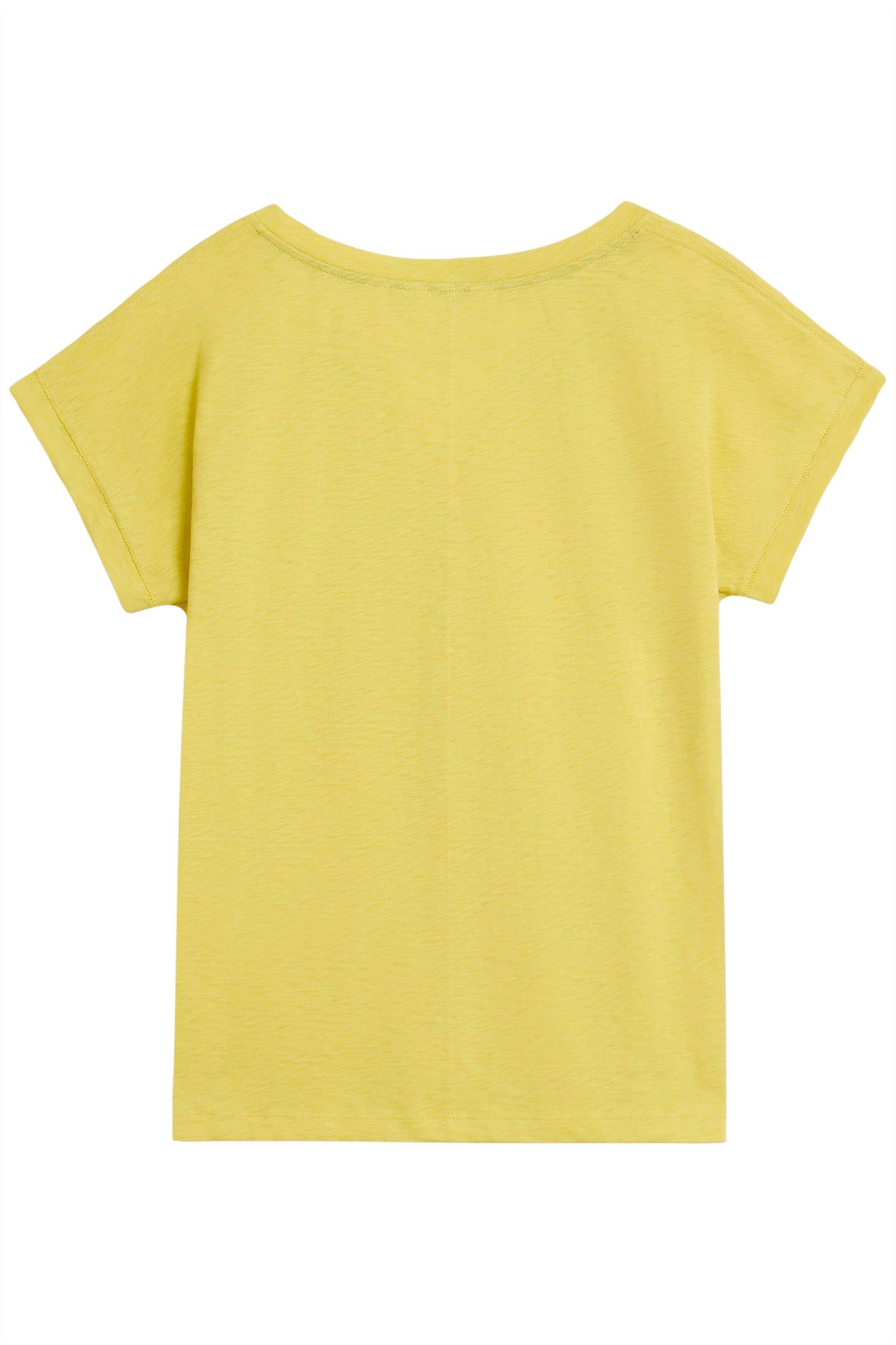 NELLY NOTCH NECK TEE LIGHT PINK 1