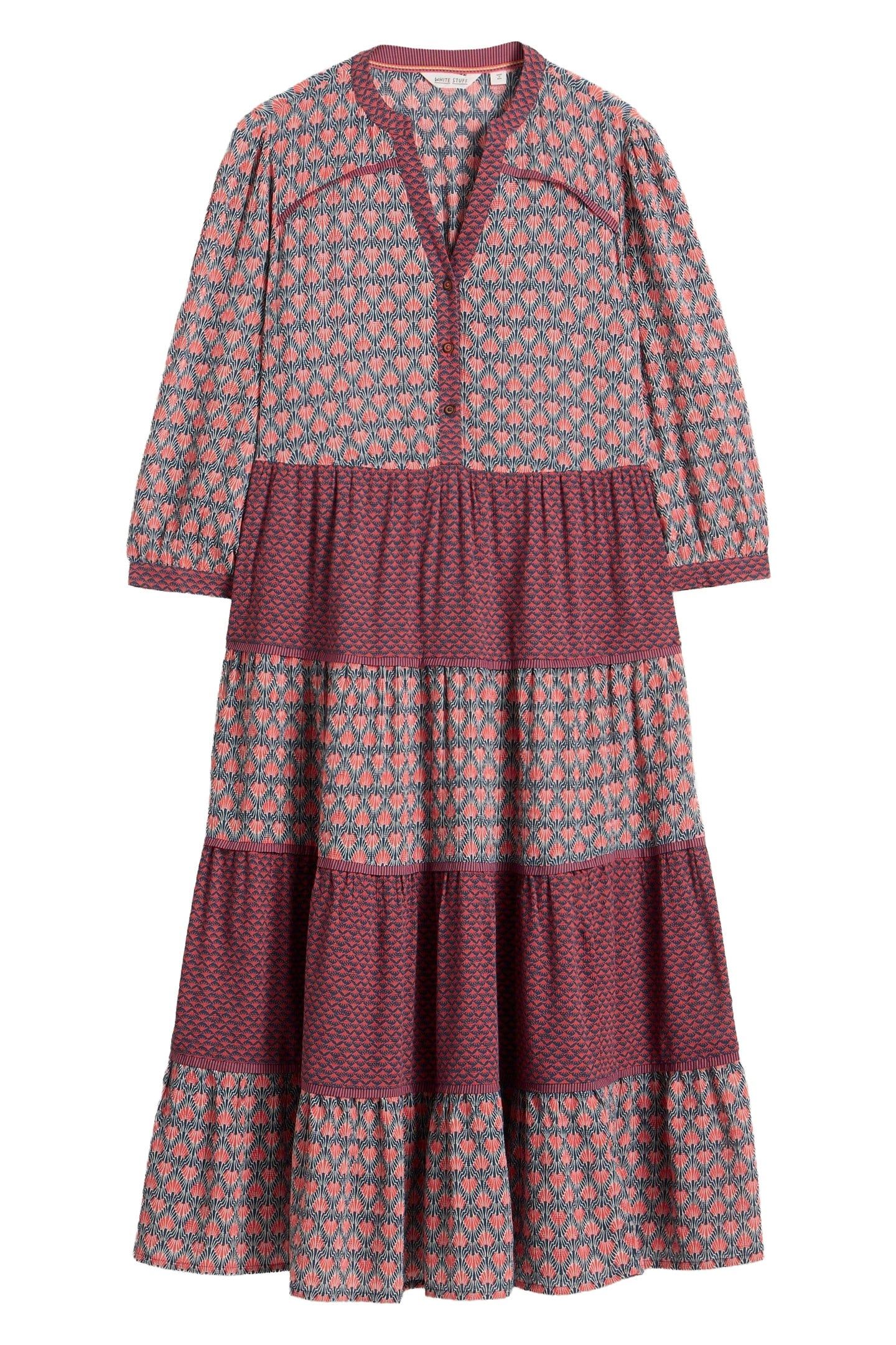 MABEL MIXED PRINT DRESS NAVY MULTI 3