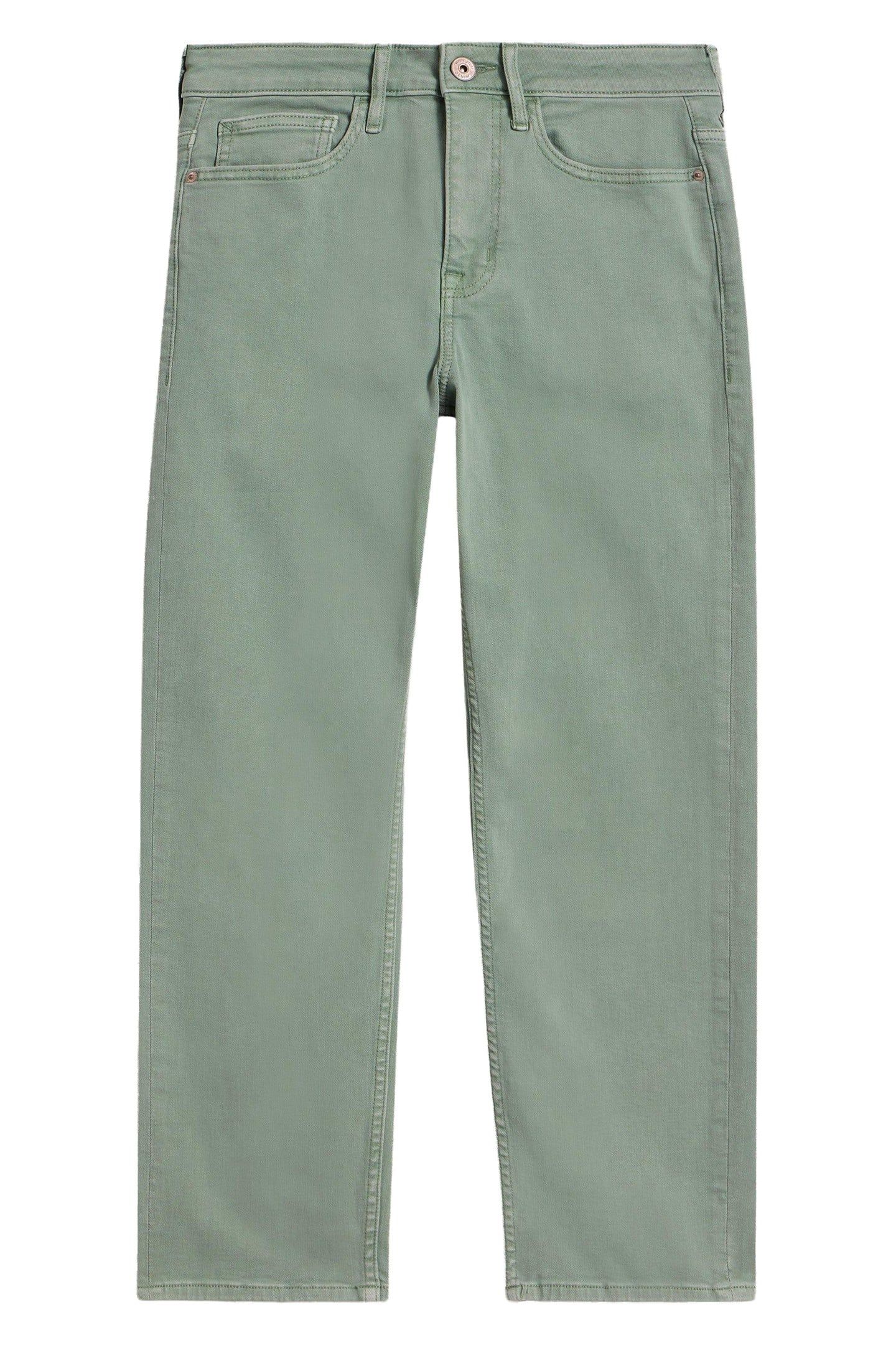 BLAKE STRAIGHT CROP JEAN MID GREEN 3