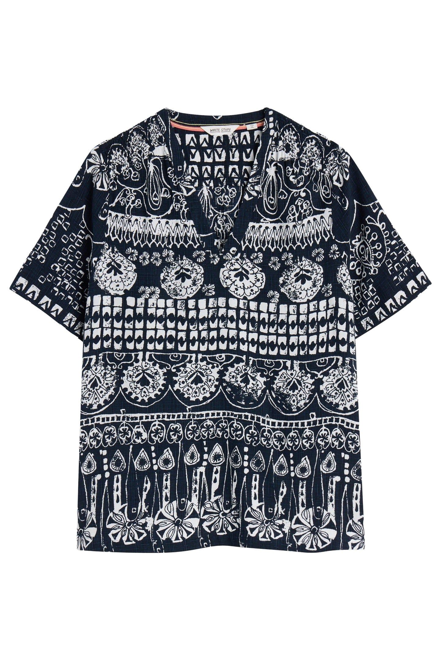 ELISA TOP NAVY PRINT 3