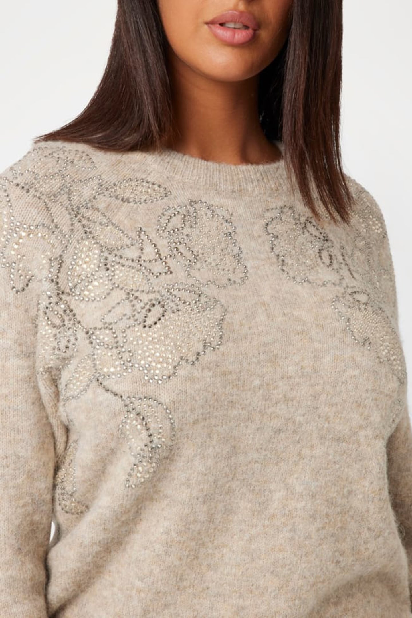 MARCIANO BY GUESS BELLATRIX EMBELLISHMENT SWTR CHESTNUT HEAT 6