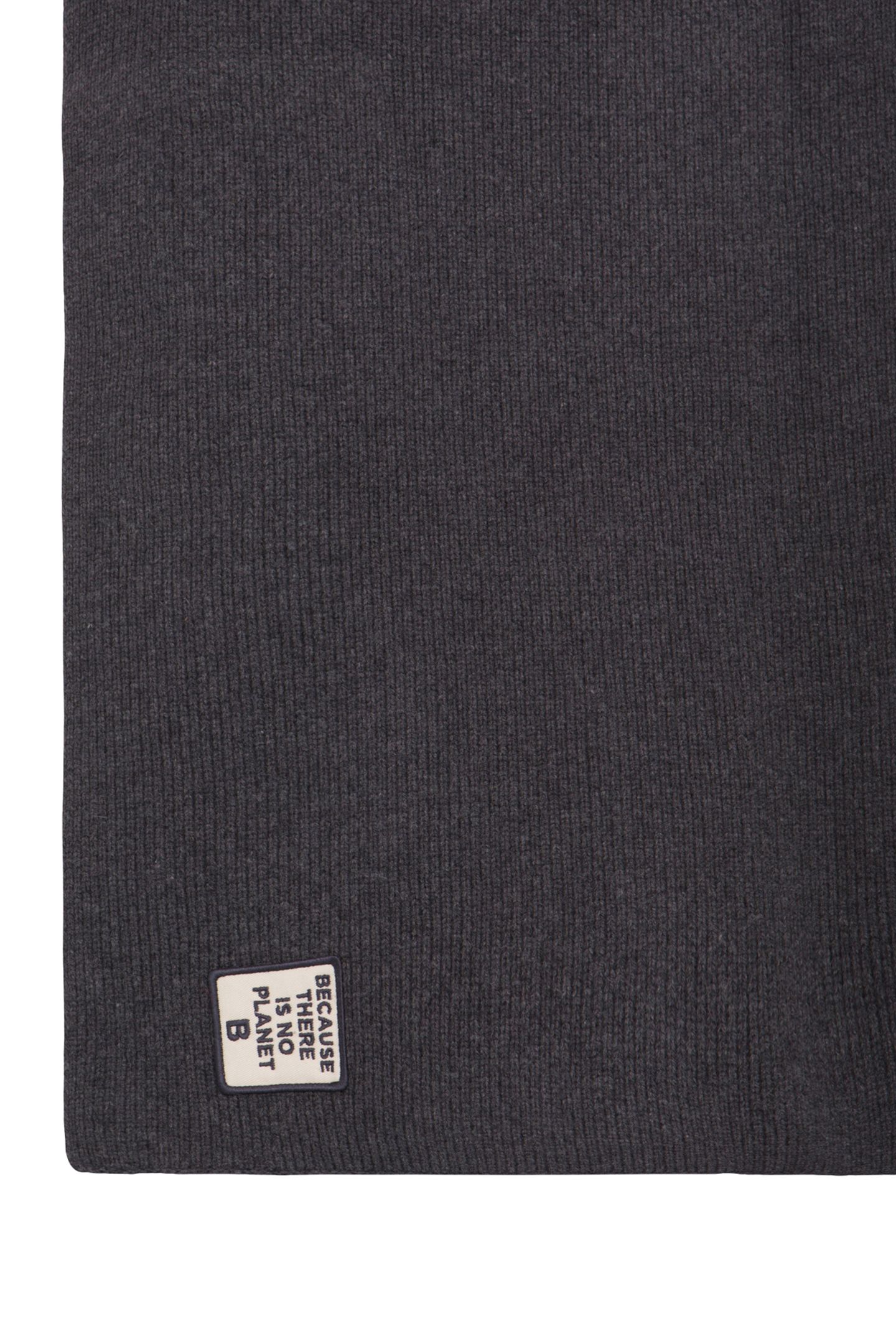 UNISEX PATCHALF BECAUSE SCARF DARK GREY MELANGE 3