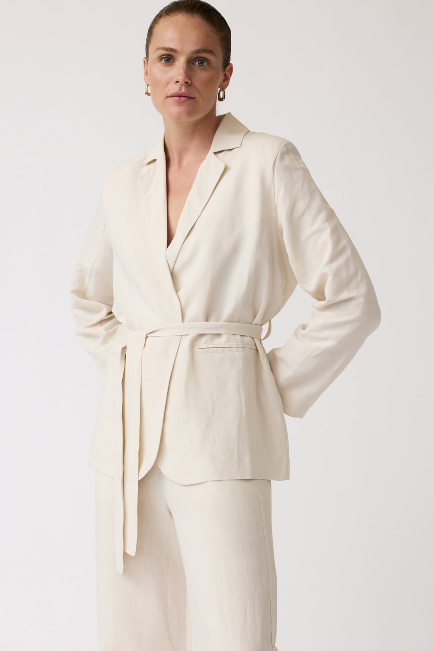 BLOSSOM BLAZER OATMEAL 1