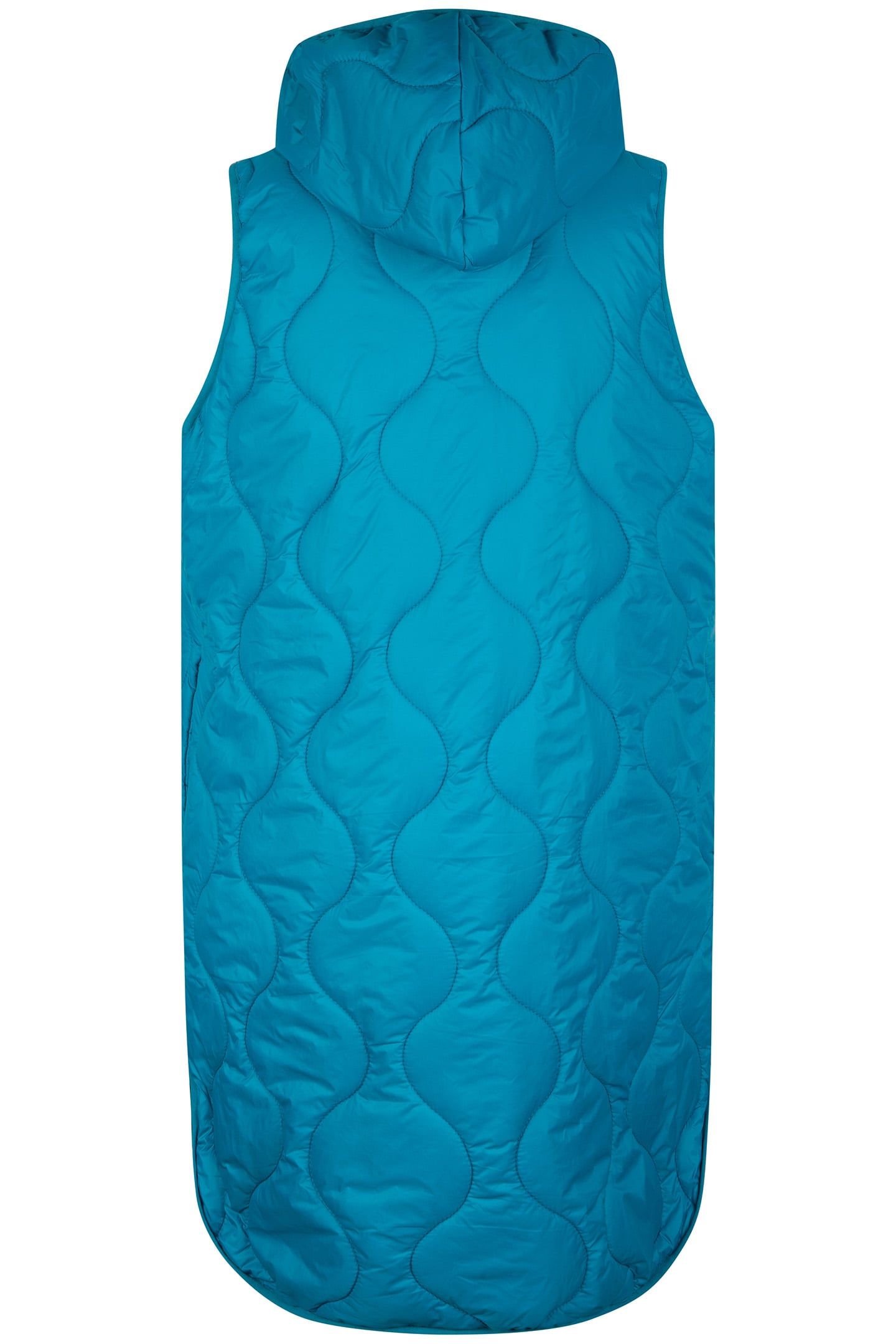BODYWARMER QUILTED LONG PETROL 6