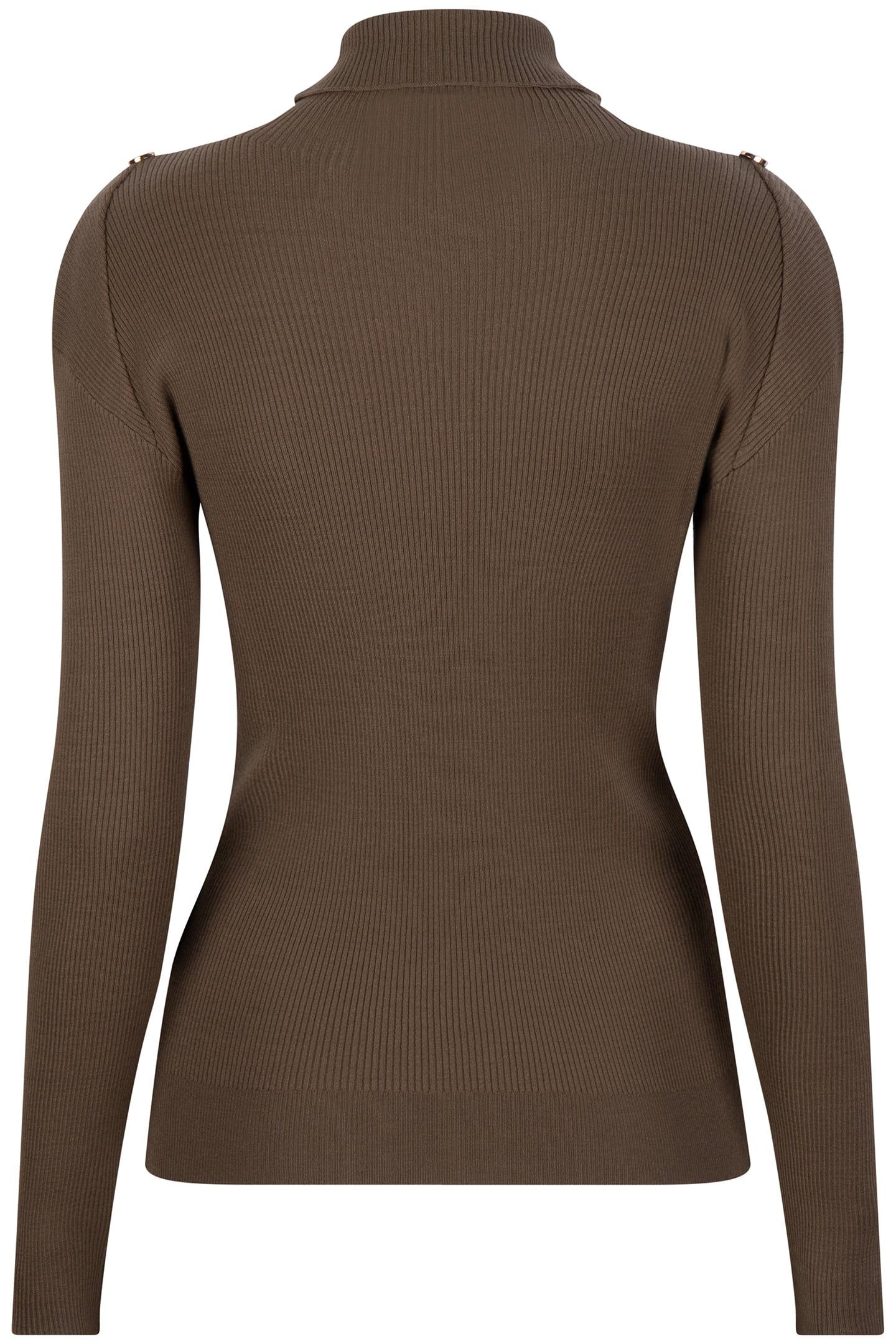 TOP RIB SLV/LSS BUTTONS COL ARMY GREEN 7