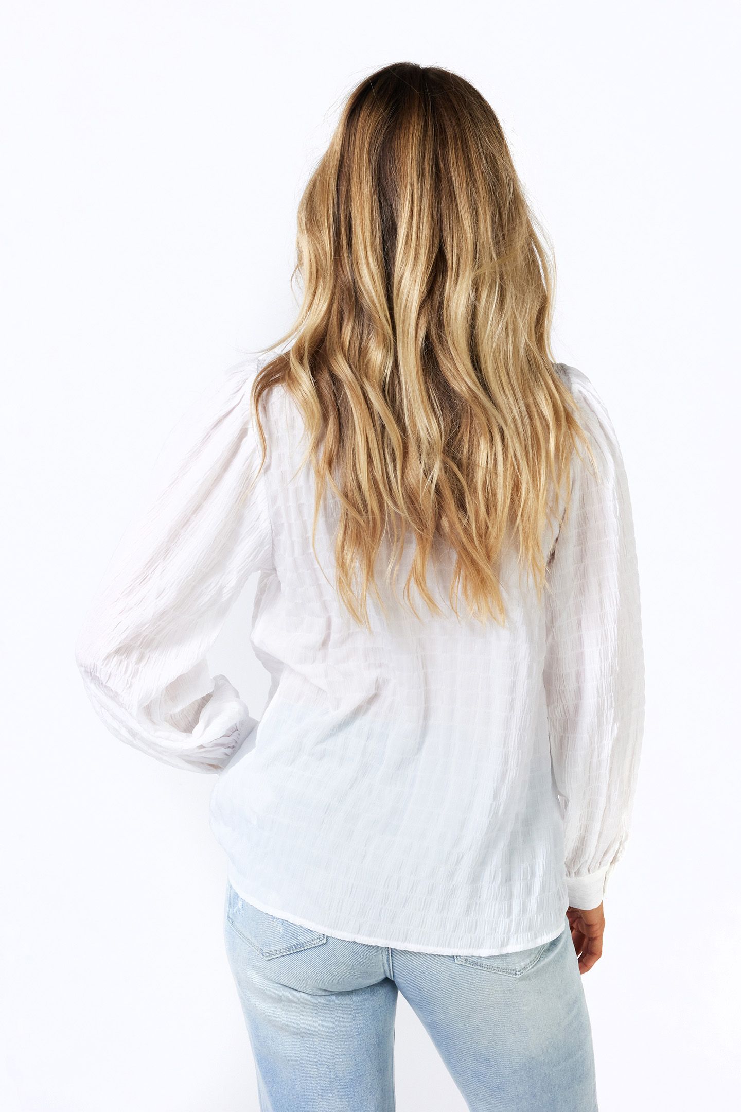BLOUSE STRUCTURE FABRIC OFF WHITE 3