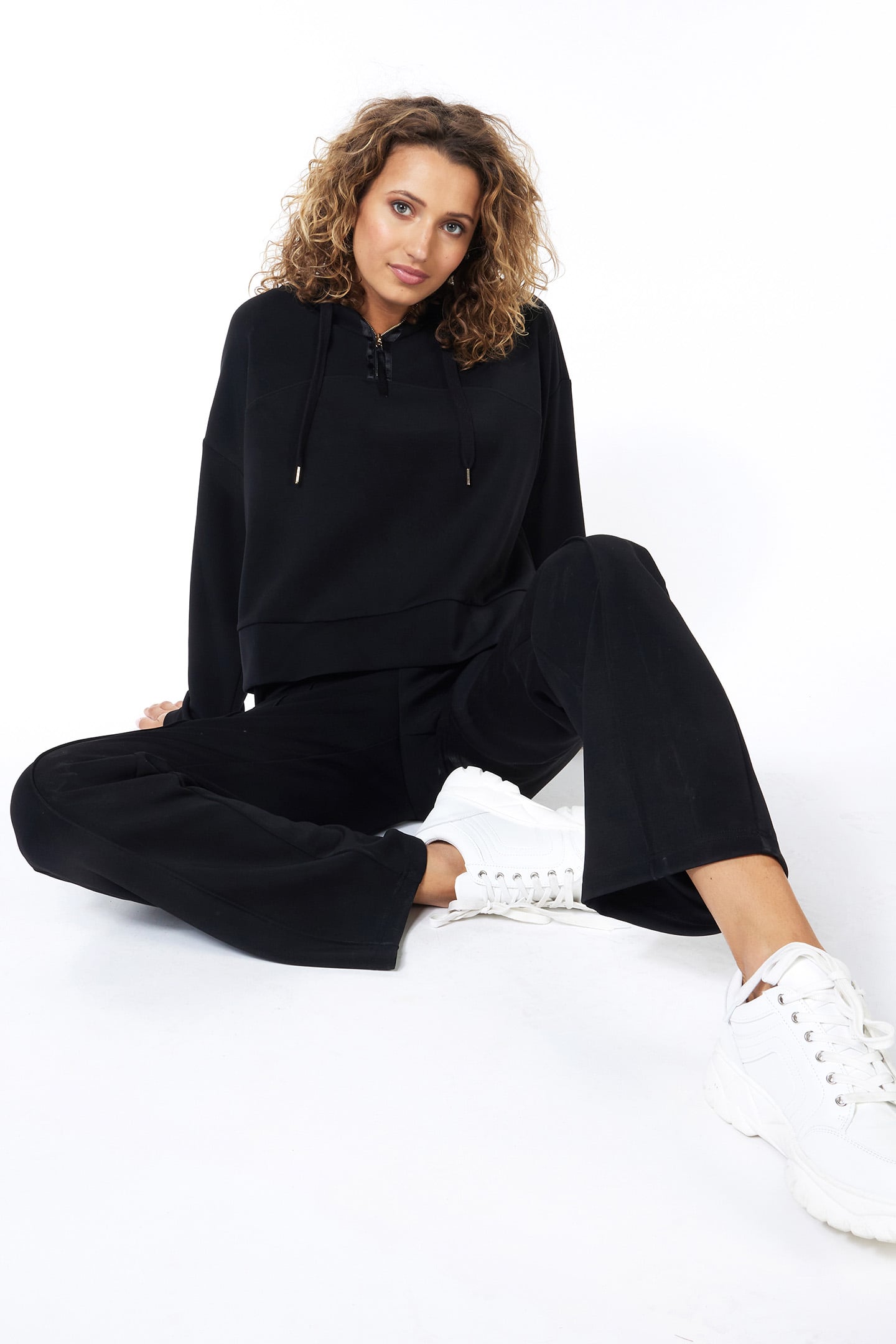 TROUSERS FLAIR MODAL BLACK 2