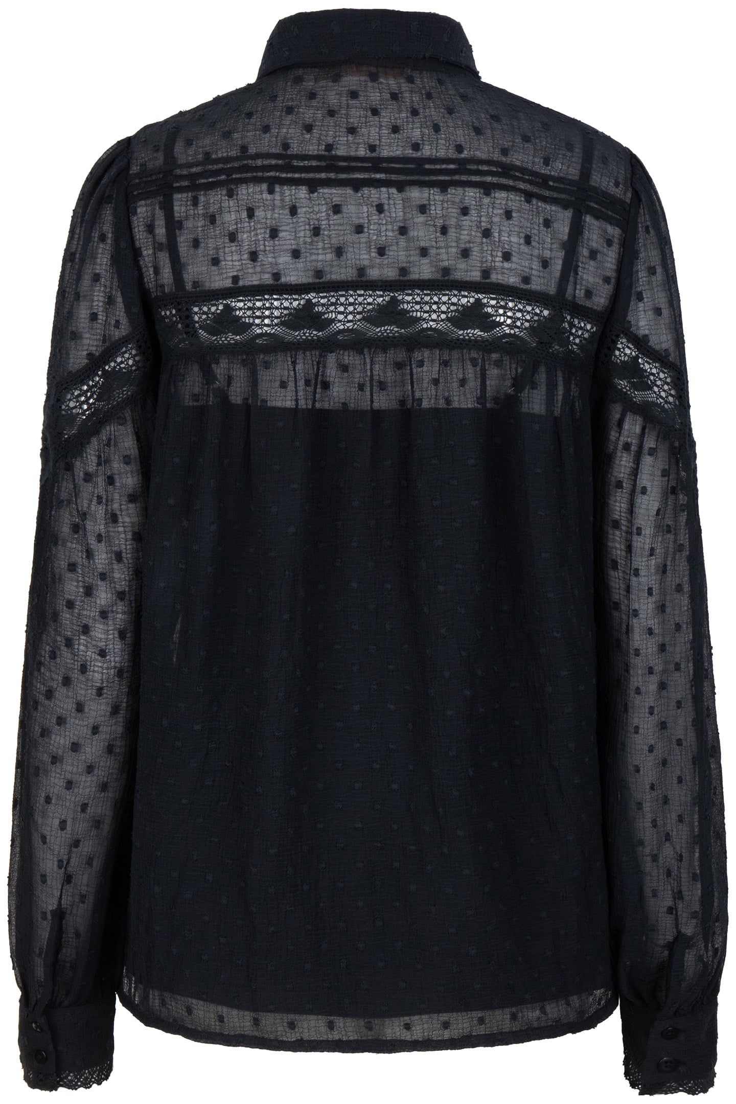 BLOUSE TAPES PLUMETIS BLACK 6