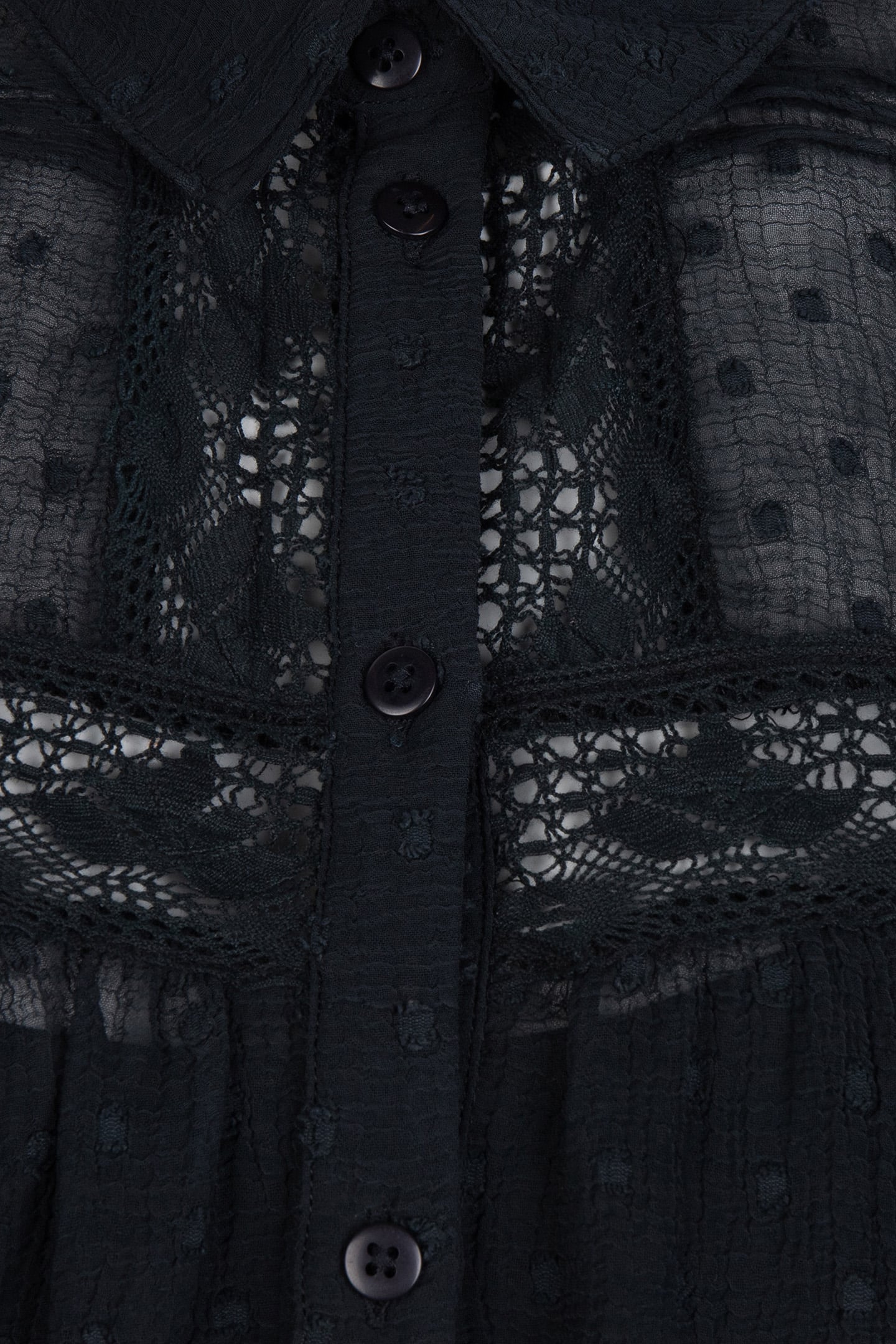 BLOUSE TAPES PLUMETIS BLACK 8