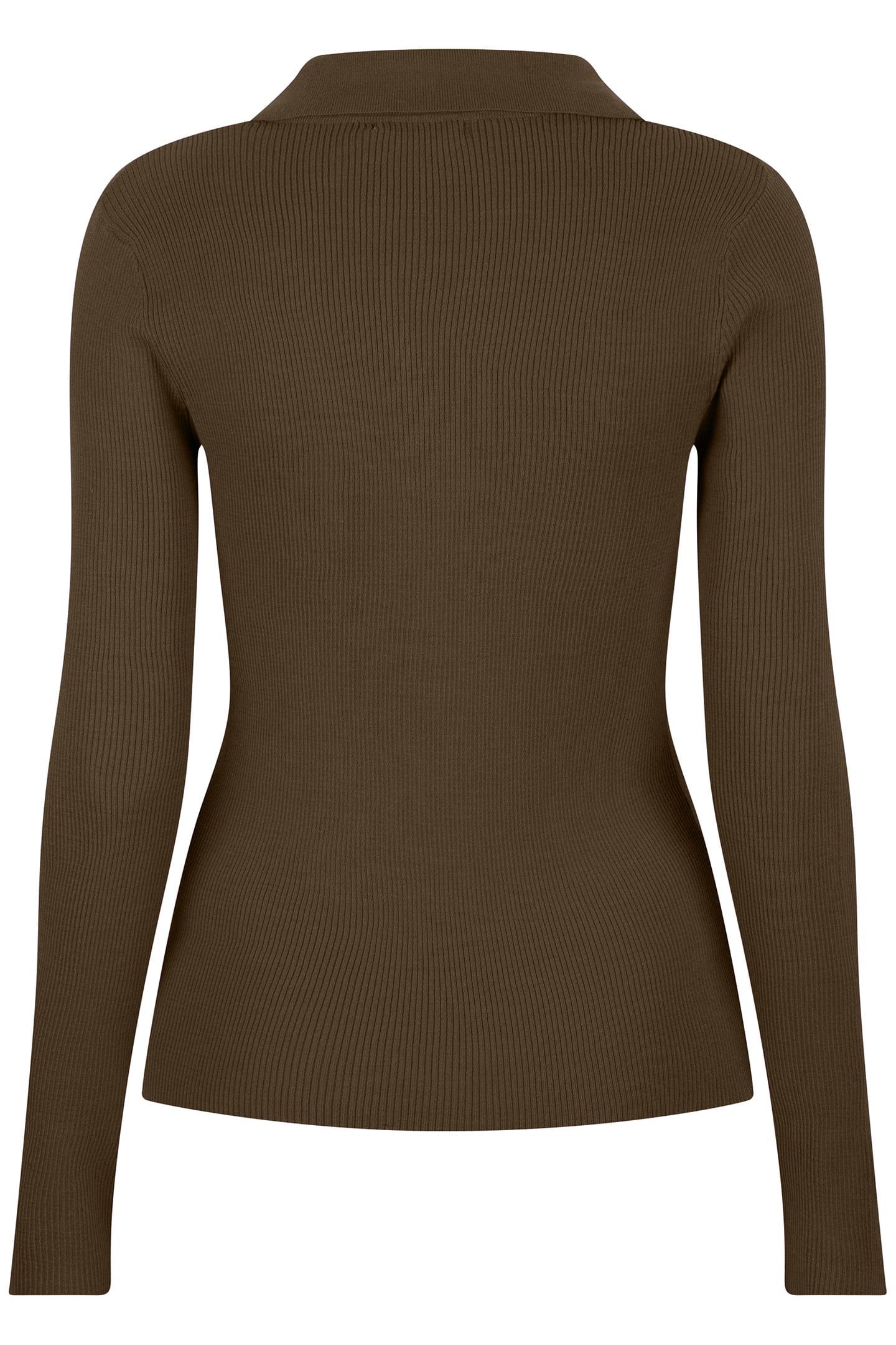 SWEATER POLO COLLAR LONG SLVE ARMY GREEN 4