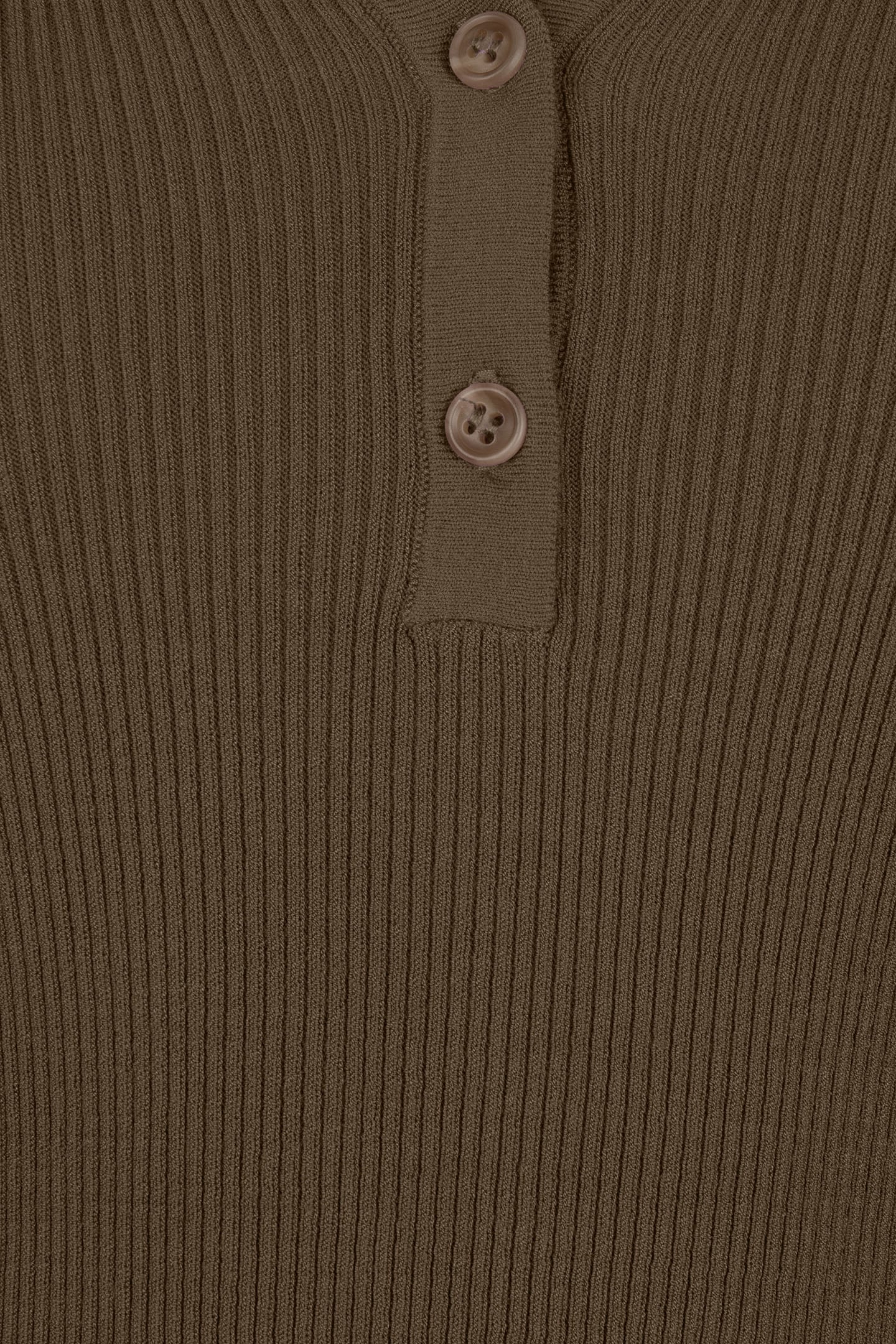 SWEATER POLO COLLAR LONG SLVE ARMY GREEN 5