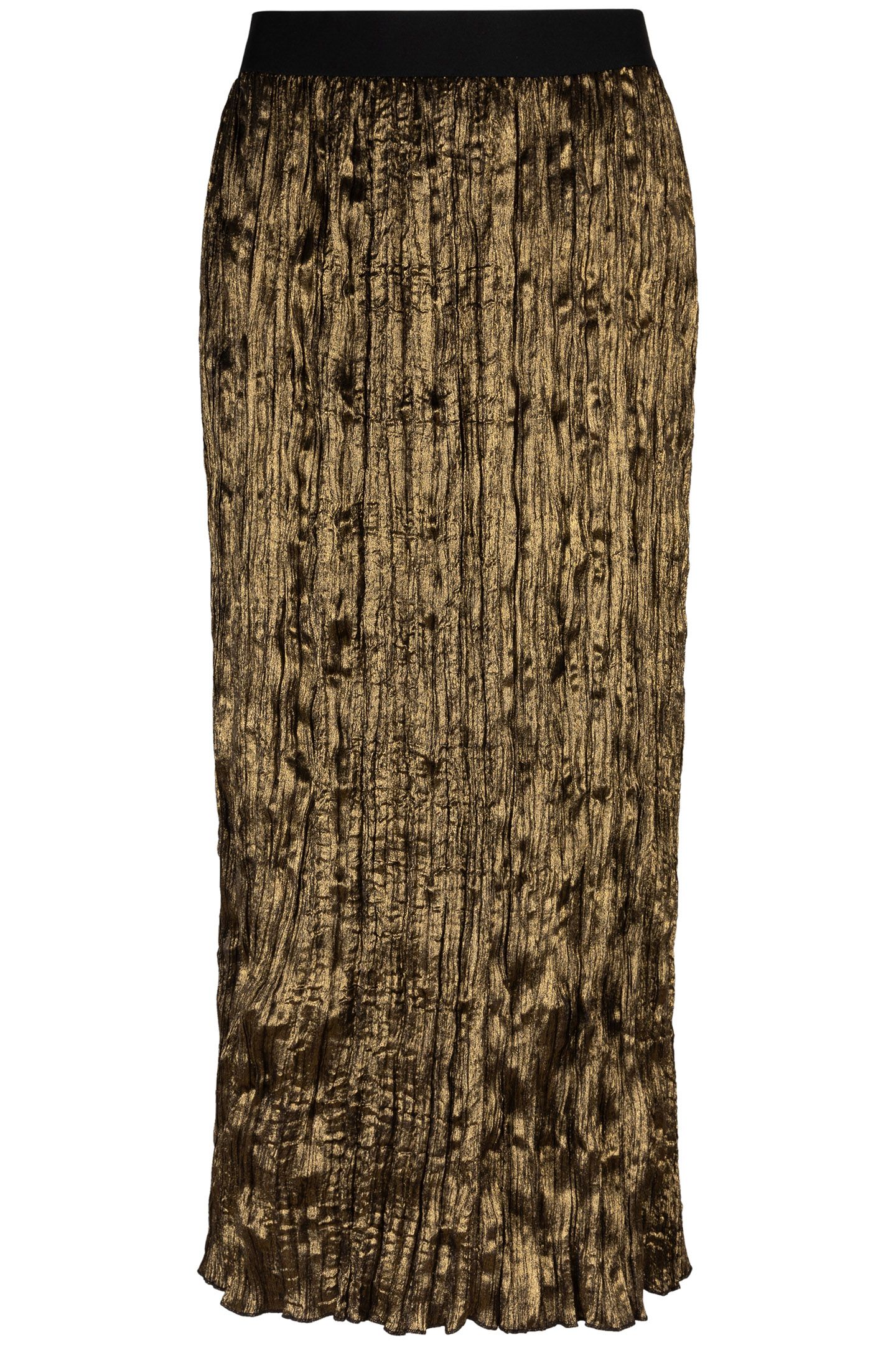 SKIRT CRUSHED FOIL MOSS GREEN 6