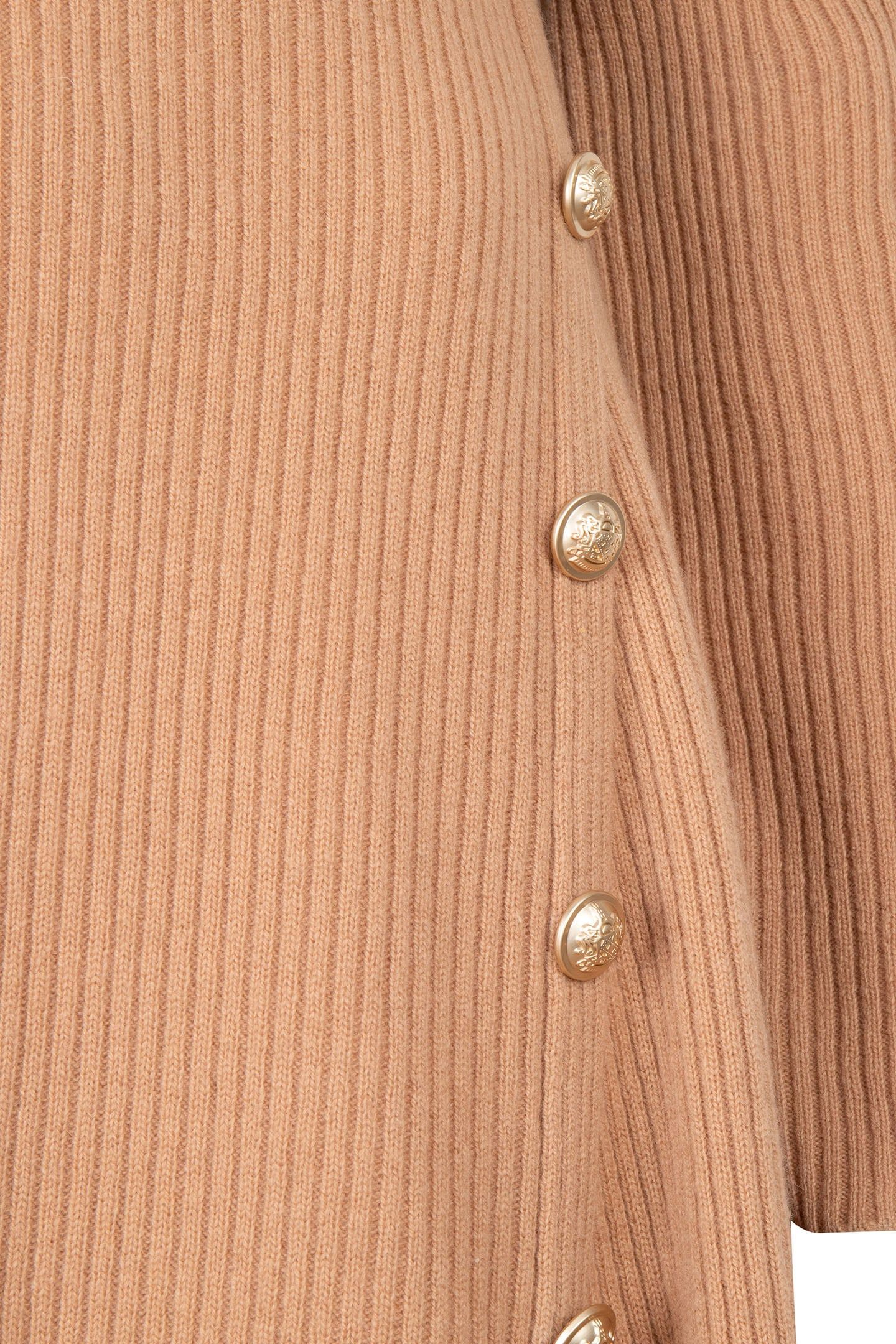 DRESS RIB BUTTONS BRANDY 7