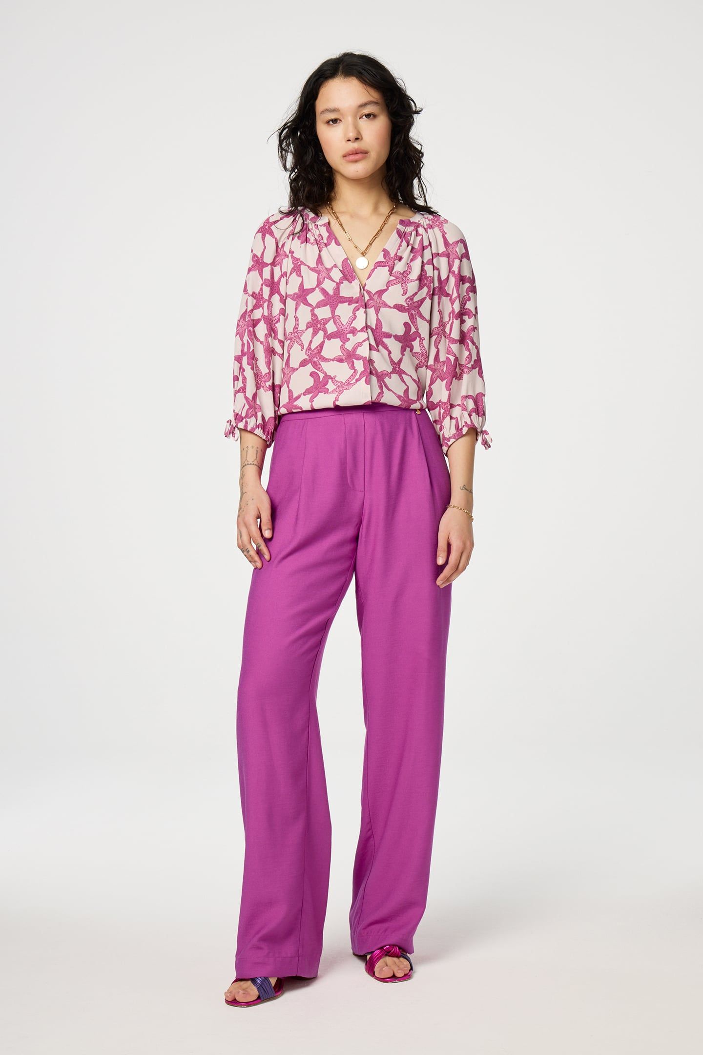 COOPER BLOUSE PINK MONEY/PINK PUNC 2