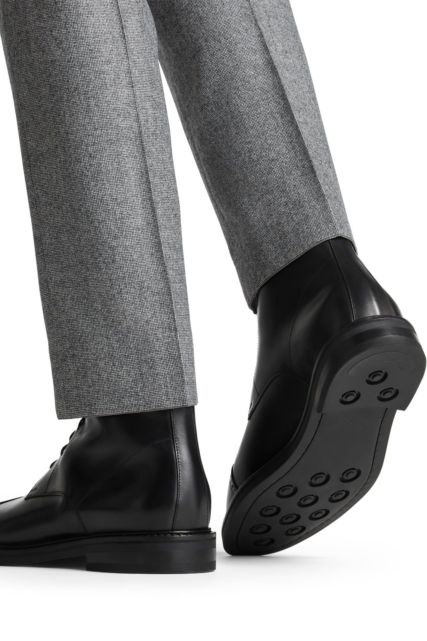 LEATHER-BOOT-BLACK BLACK 4