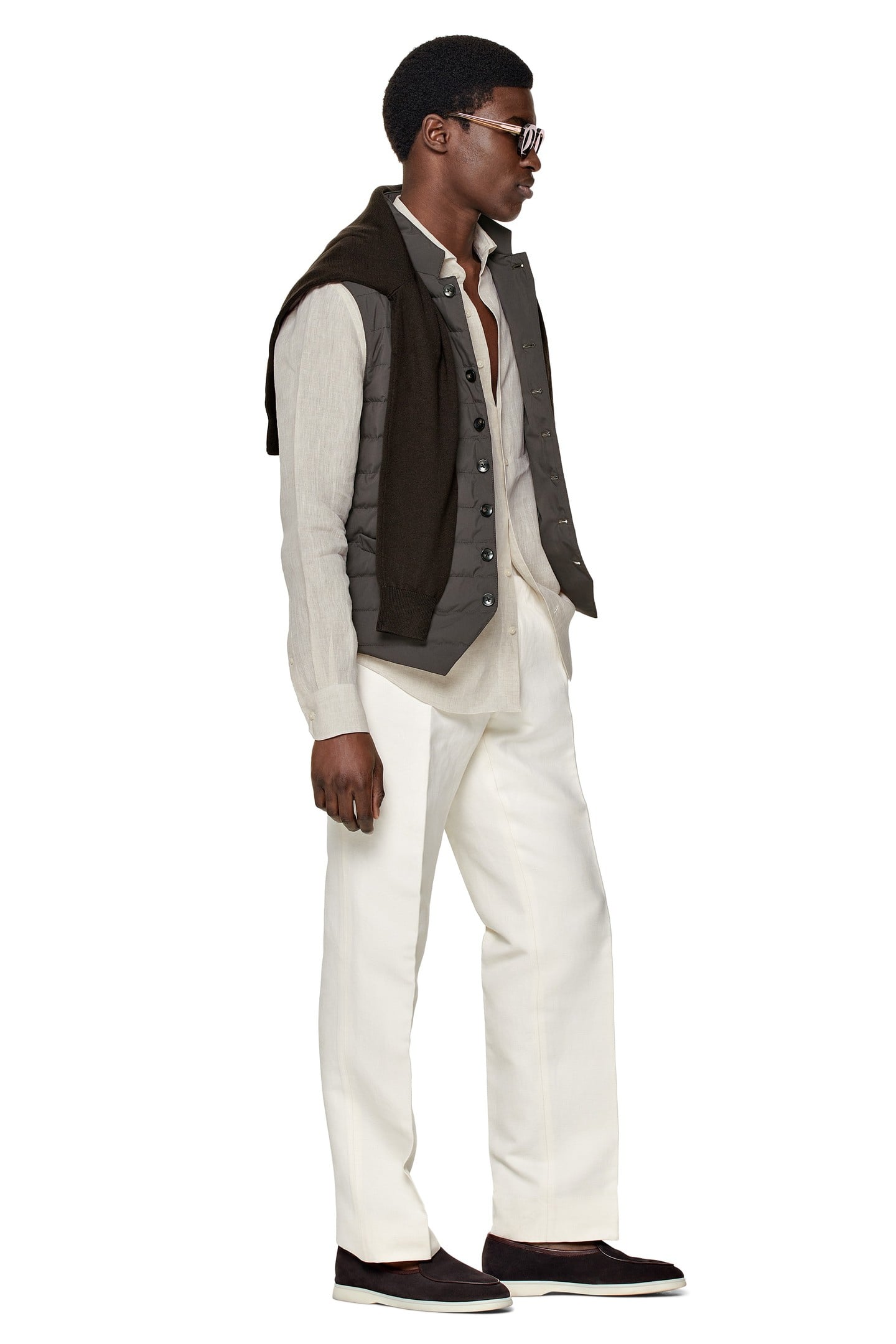 BODYWARMER-BROWN BROWN 4