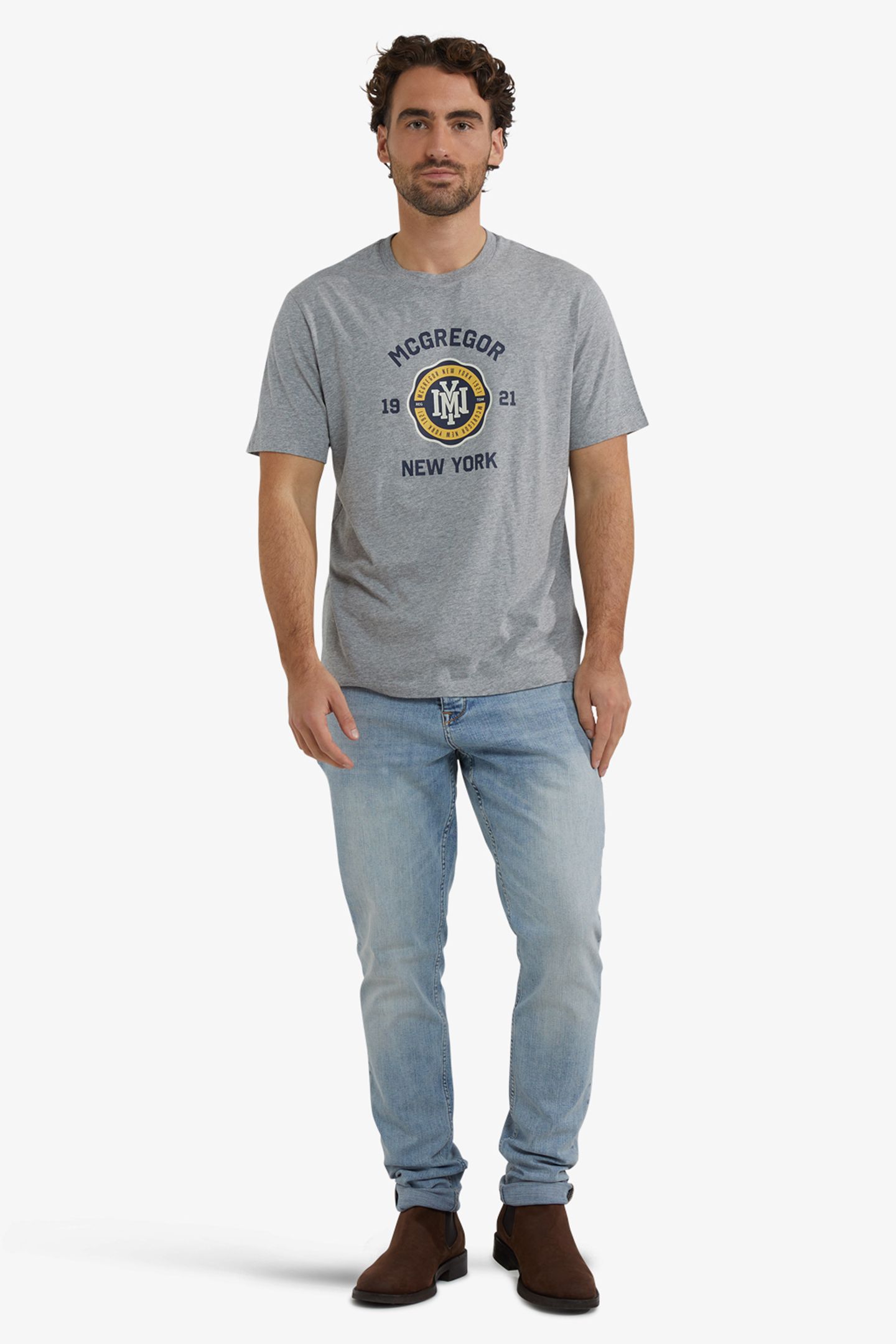 T-SHIRT NY 1921 DARK GREY MELANGE 2