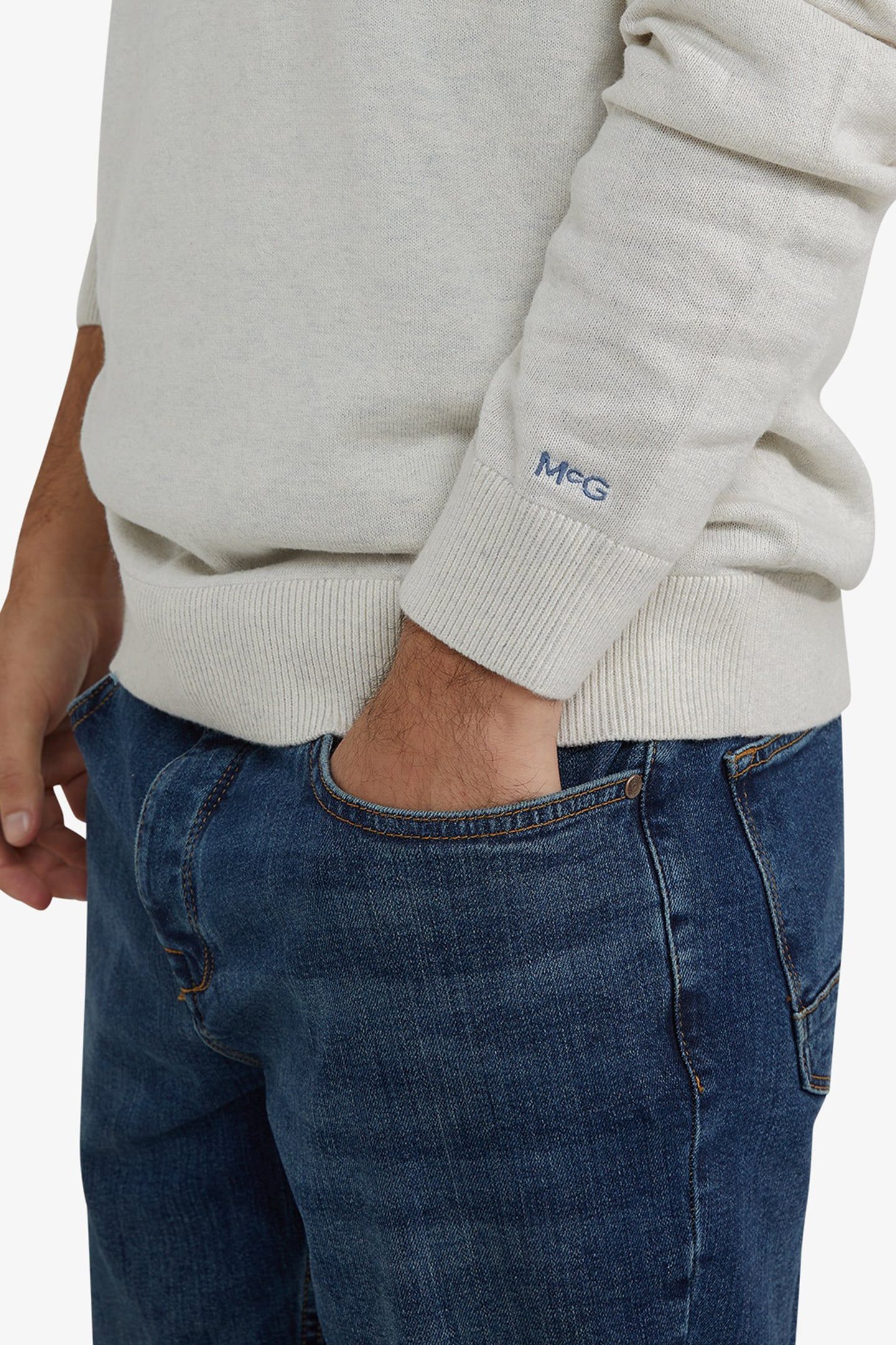 C-NECK SWEATER OFF WHITE 4