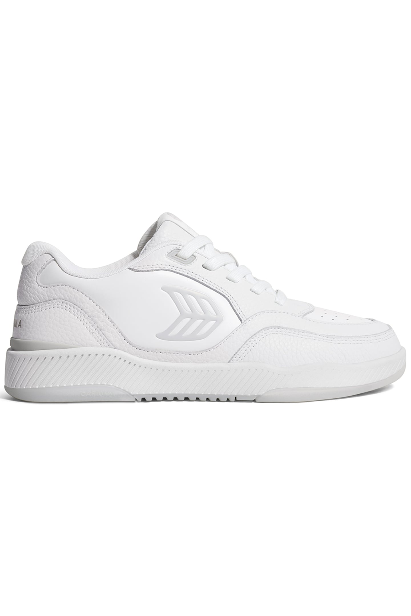 UBA PEBBLED LEATHER WHITE ICE LOGO 1